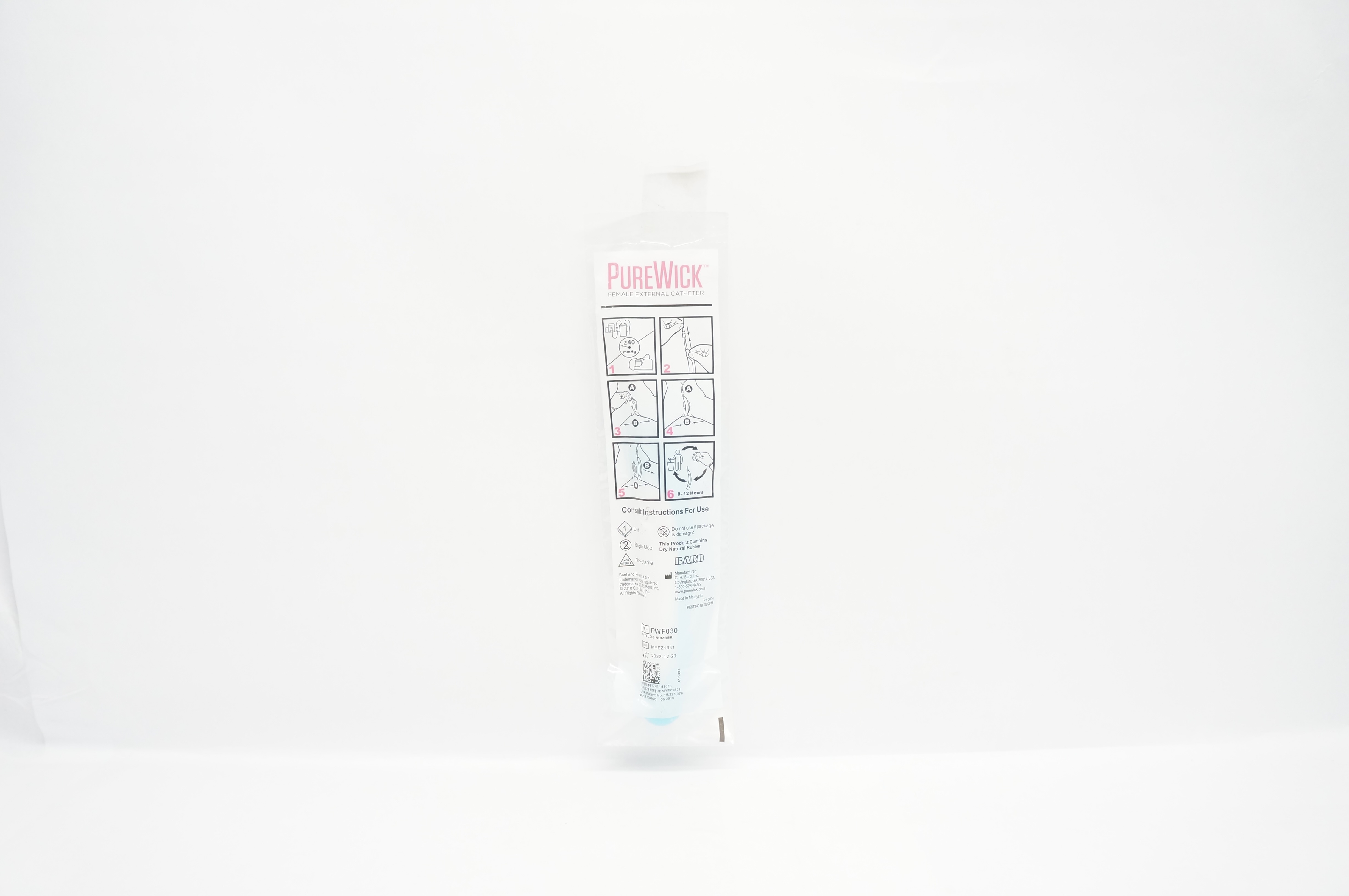 Bard PWF030 PureWick Female External Cath. ≥40mmHg