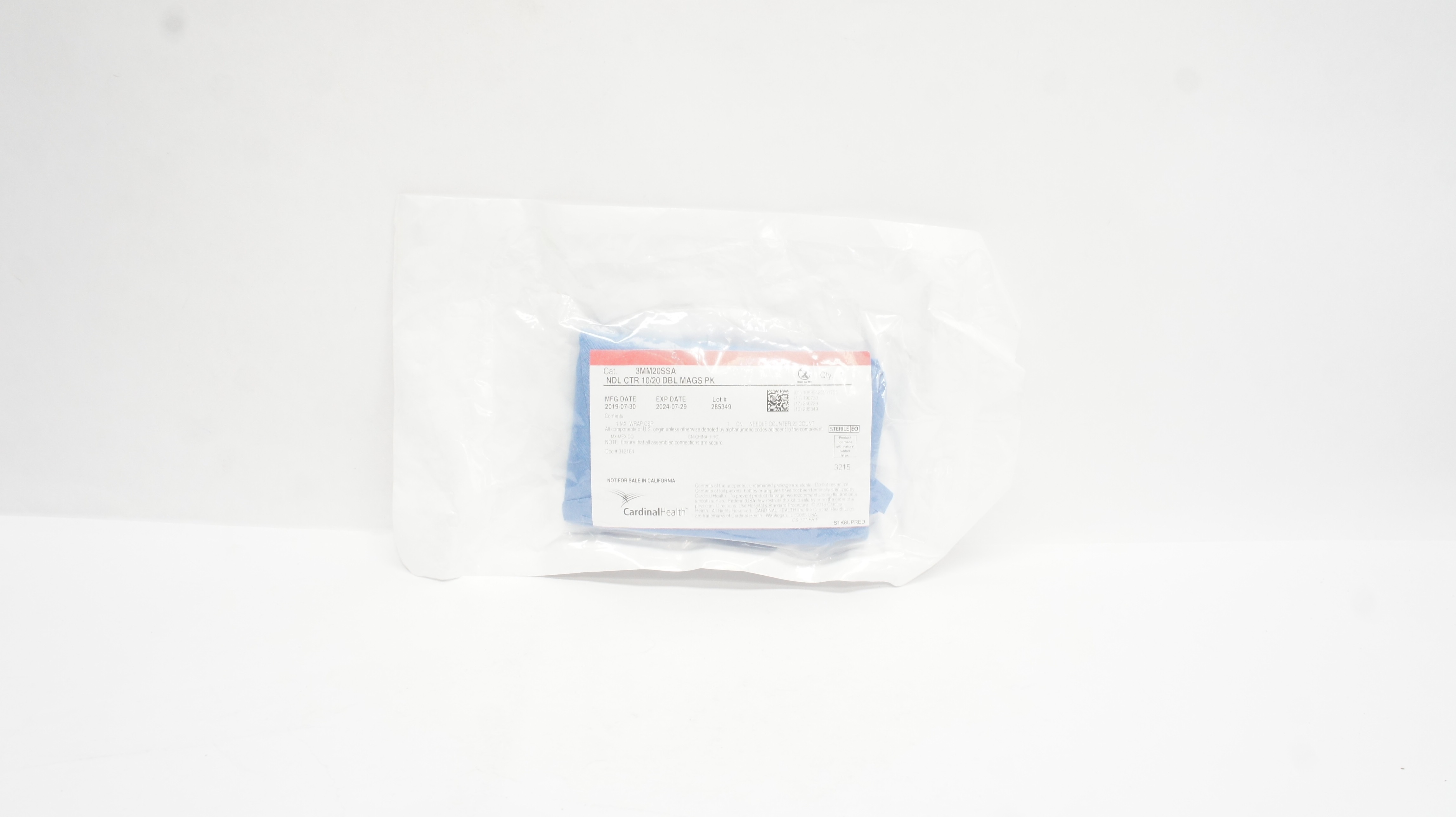 Cardinal Health 3MM20SSA Ndle Counter 10/20 Double Magnets PK