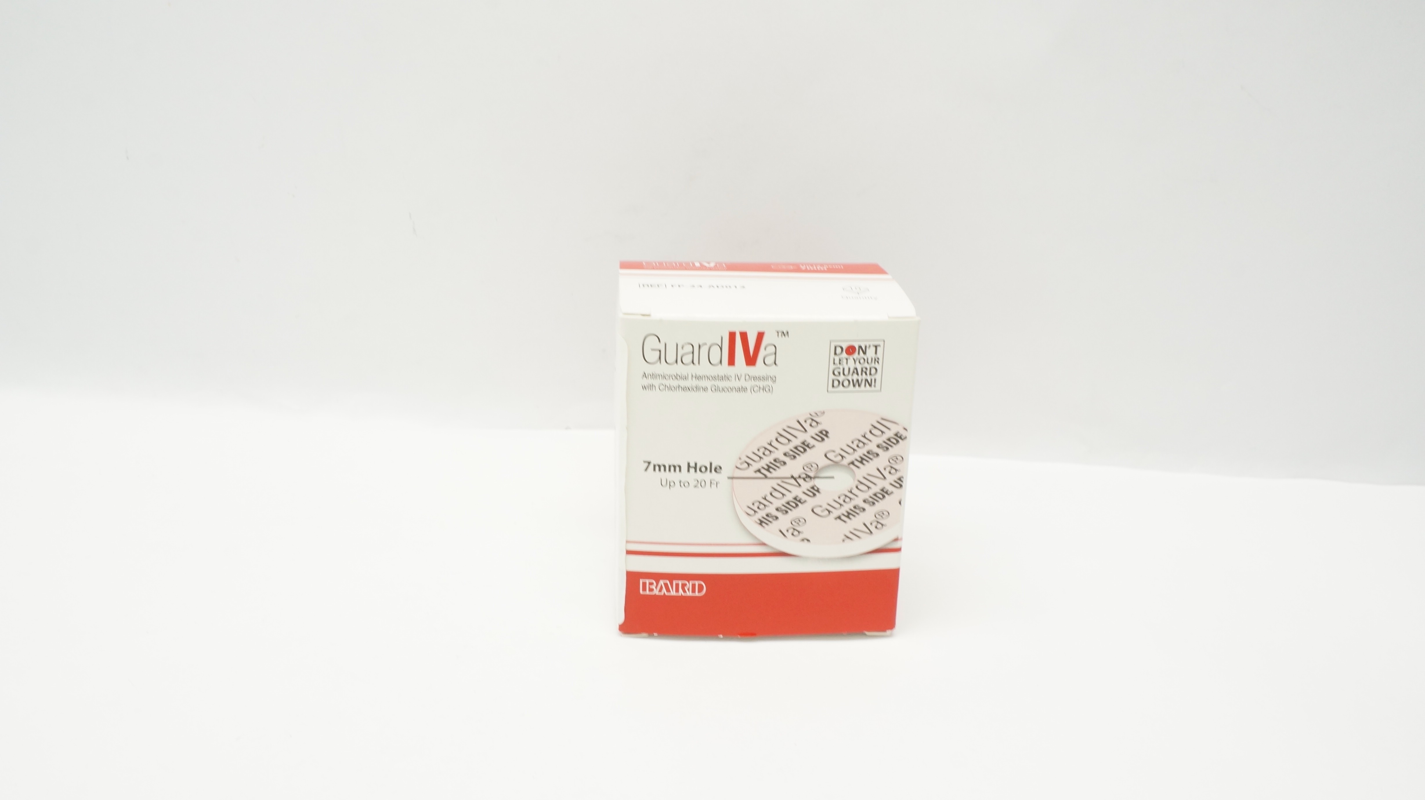 Bard FP-24-AD012 GuardIVa Antimicrobial Hemostatic IV Dressing - Box of 10