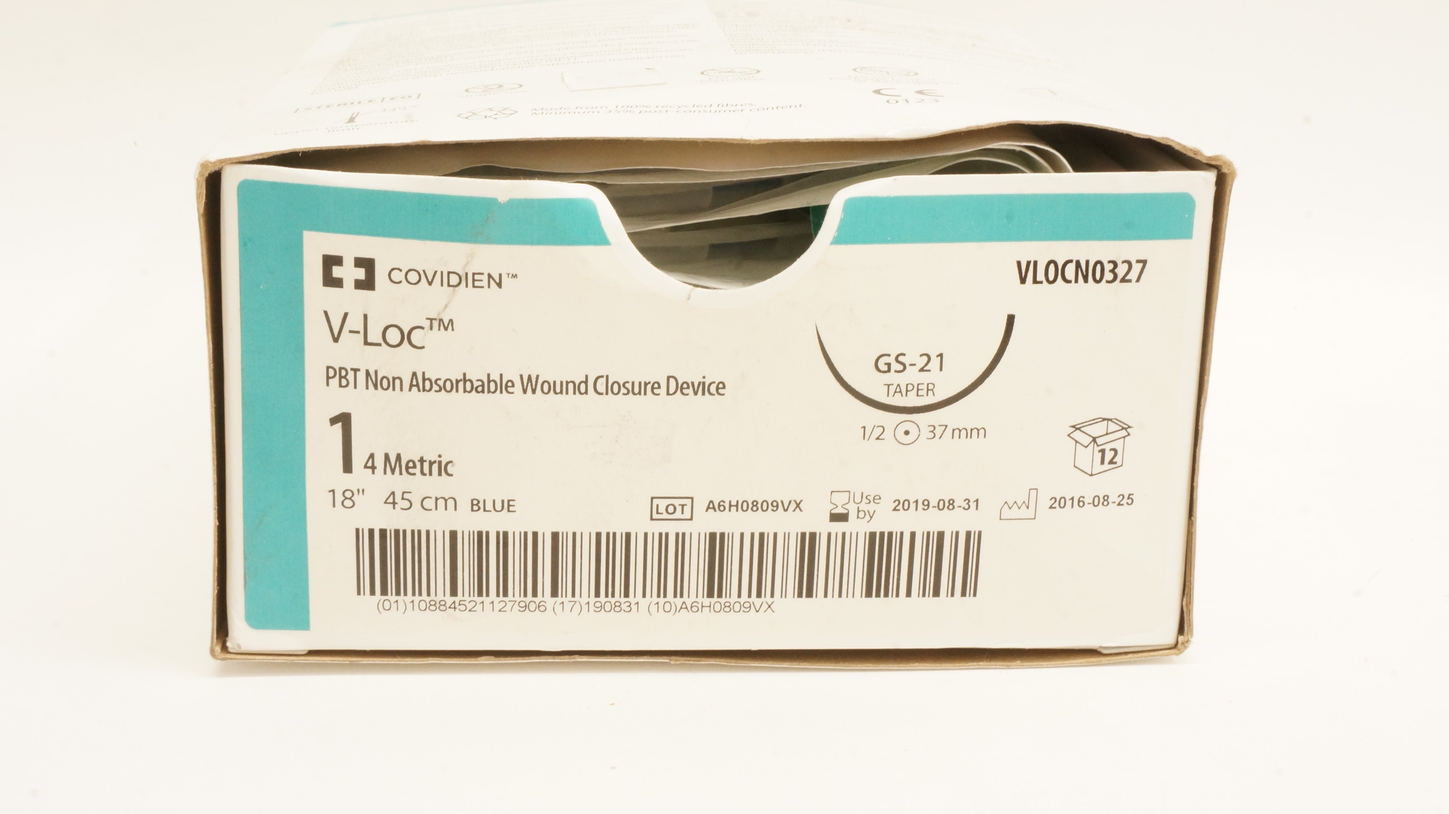 Covidien VLOCN0327 1 V-Loc GS-21 1/2c 37mm, 18inch (x) - Box of 12