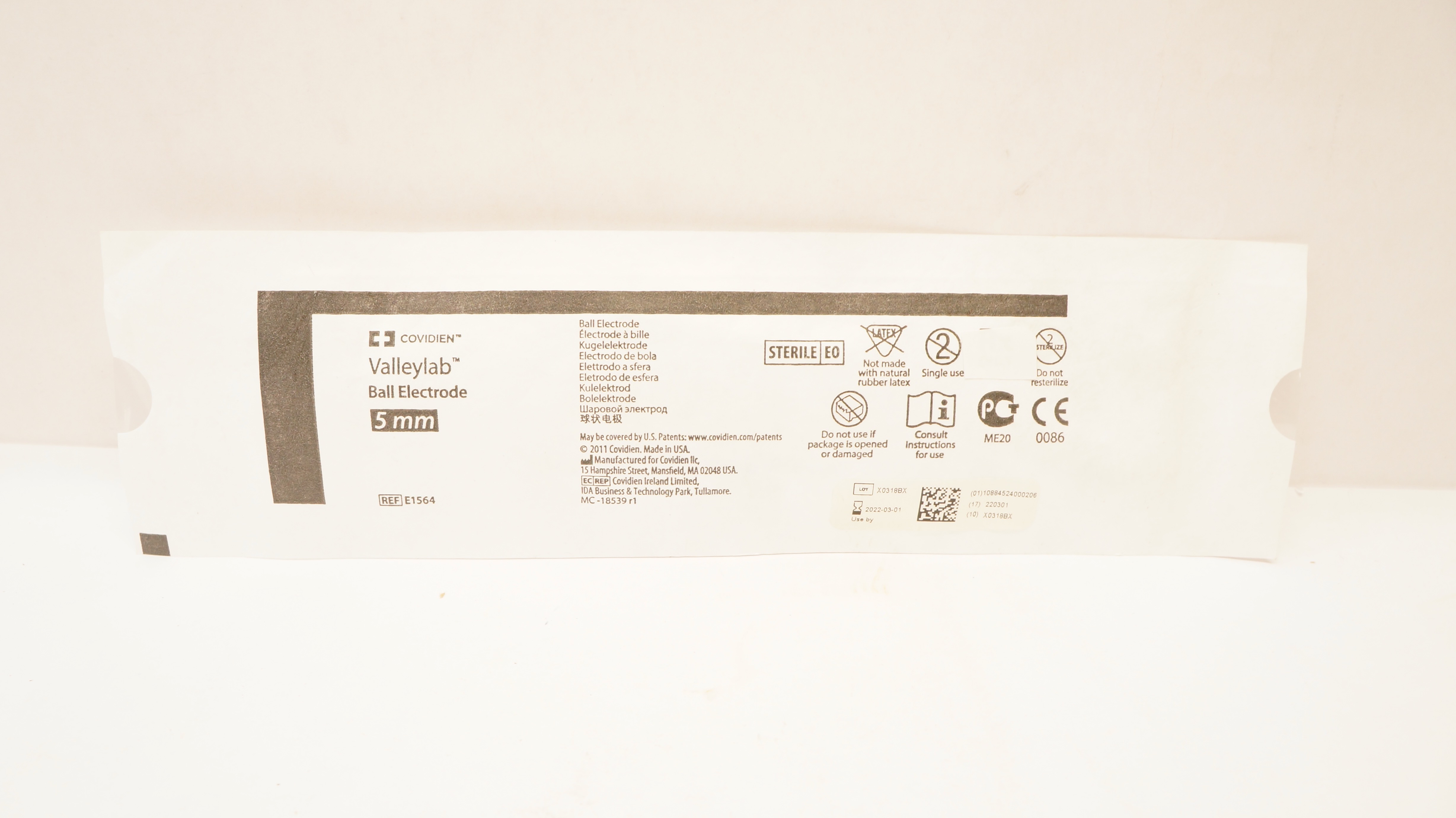 Covidien E1564 Valleylab Ball Electrode 5mm (x)