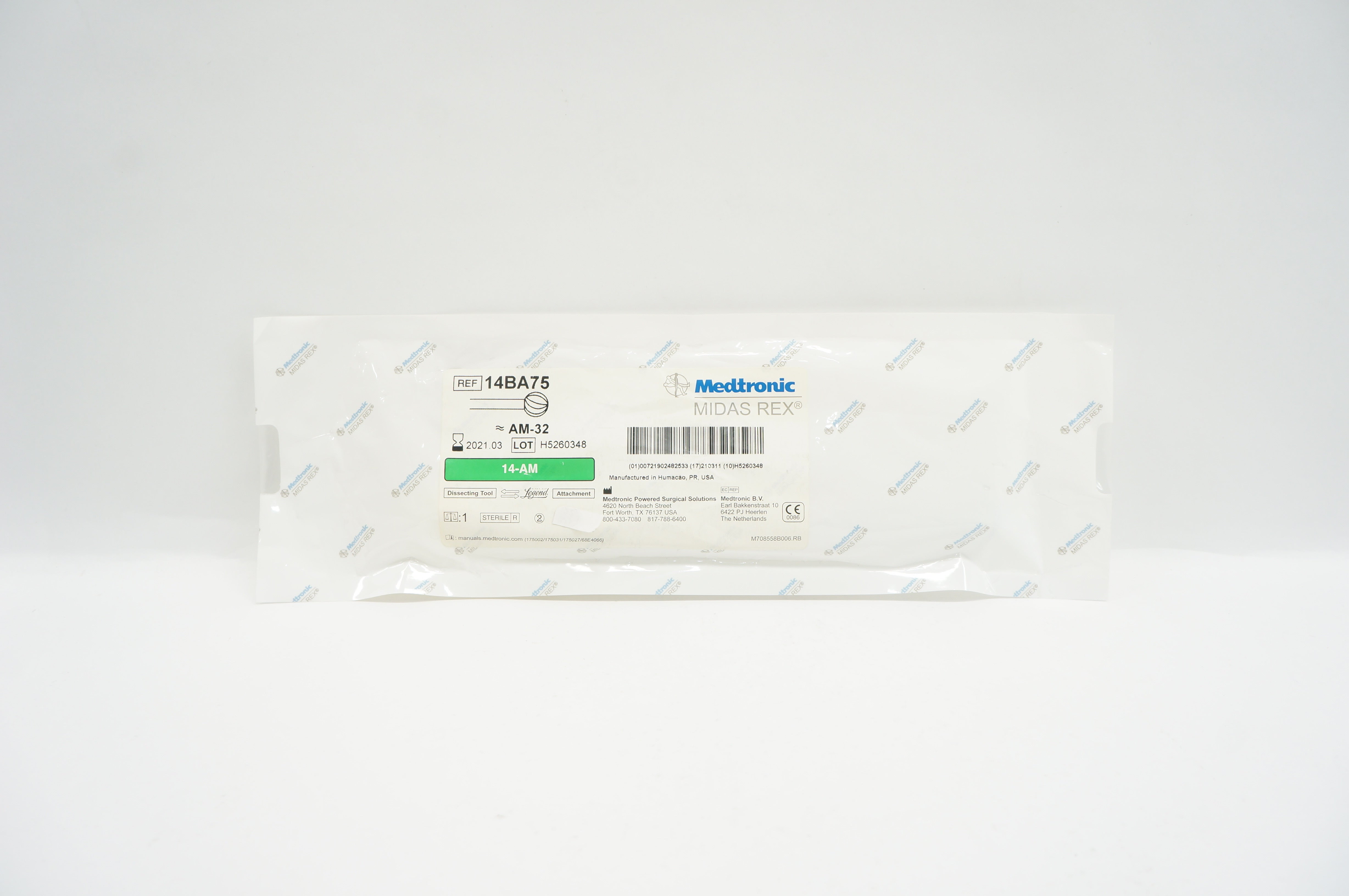 Medtronic 14BA75 Midas Rex Dissecting Tool 14-AM AM-32 (x)