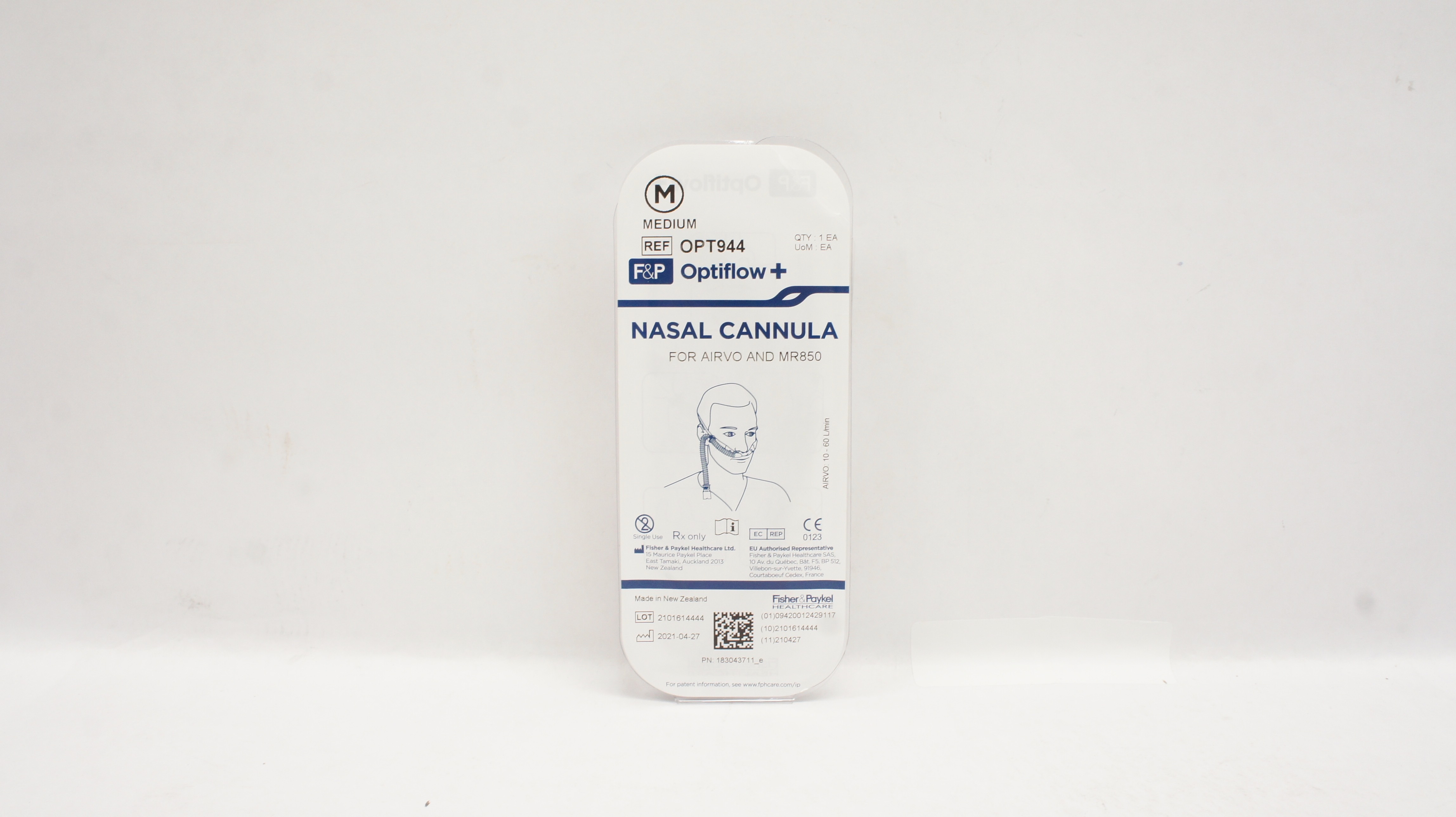 Fisher&Paykel Healthcare OPT944 Optiflow+ Nasal Cannula, Medium AIRVO 10-60L/min