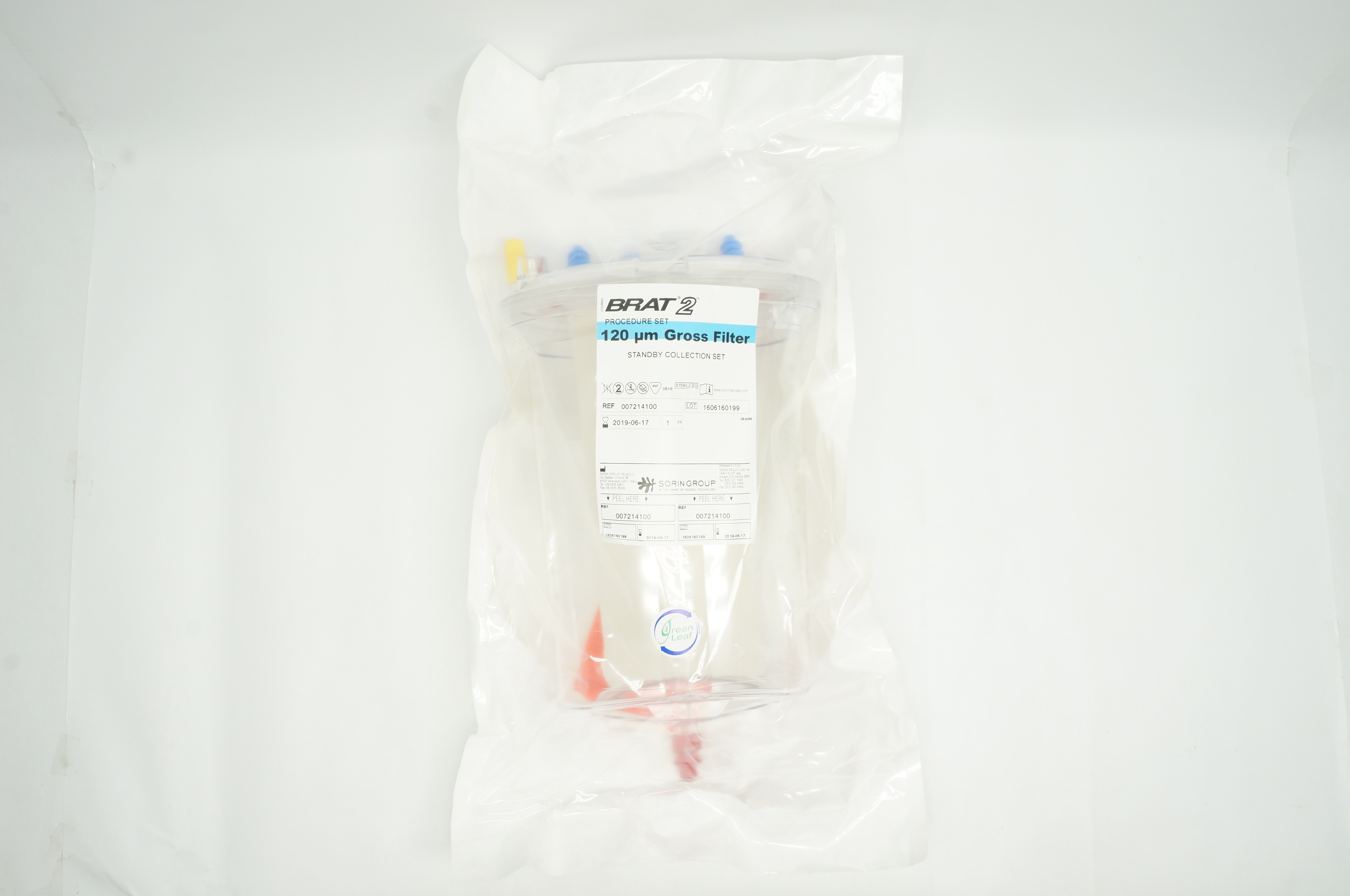 Sorin Group 007214100 BRAT 2 Procedure Set 120µm Gross Filter Standby Set (x)
