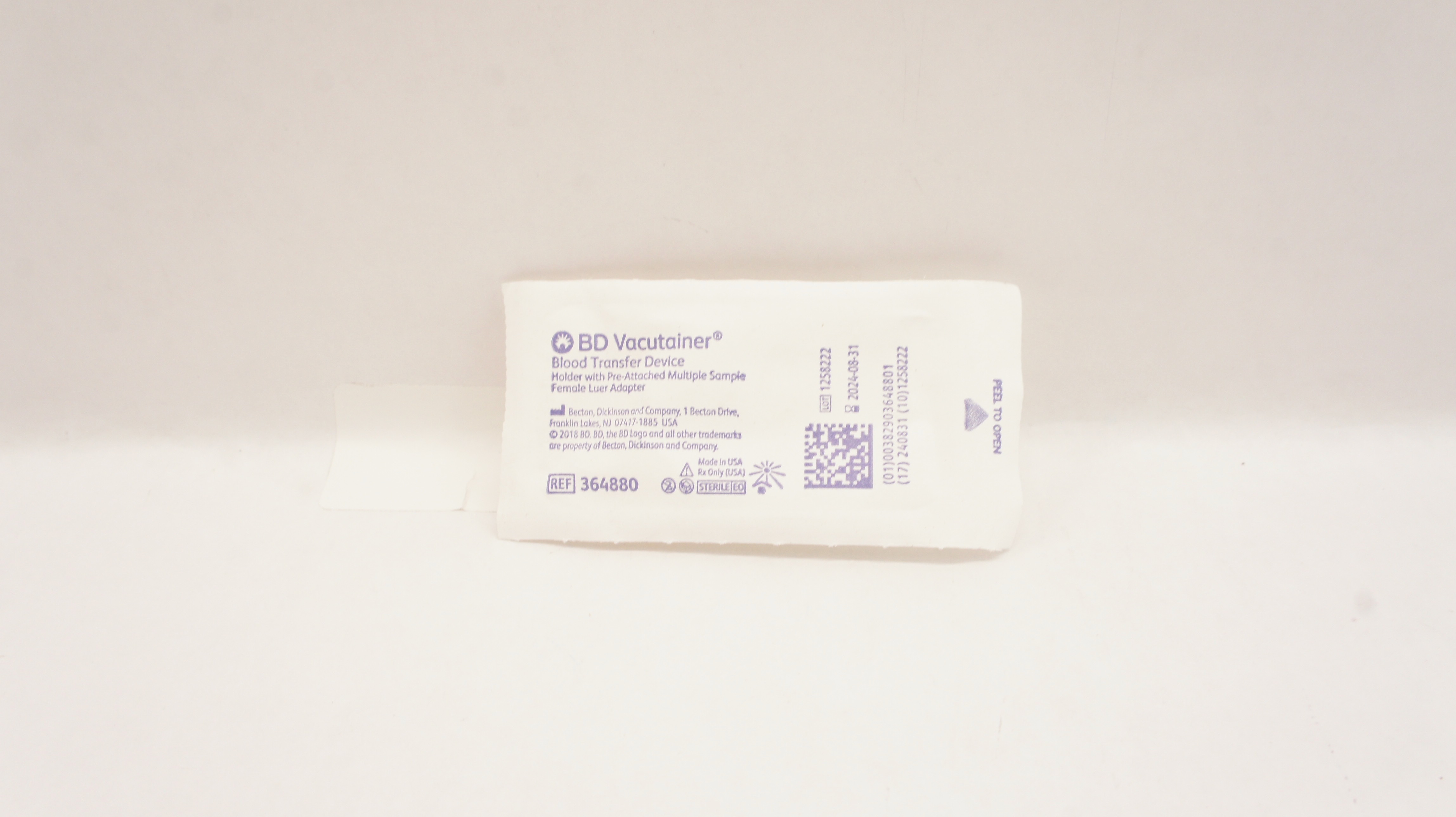 BD 364880 Vacutainer Blood Transfer Device