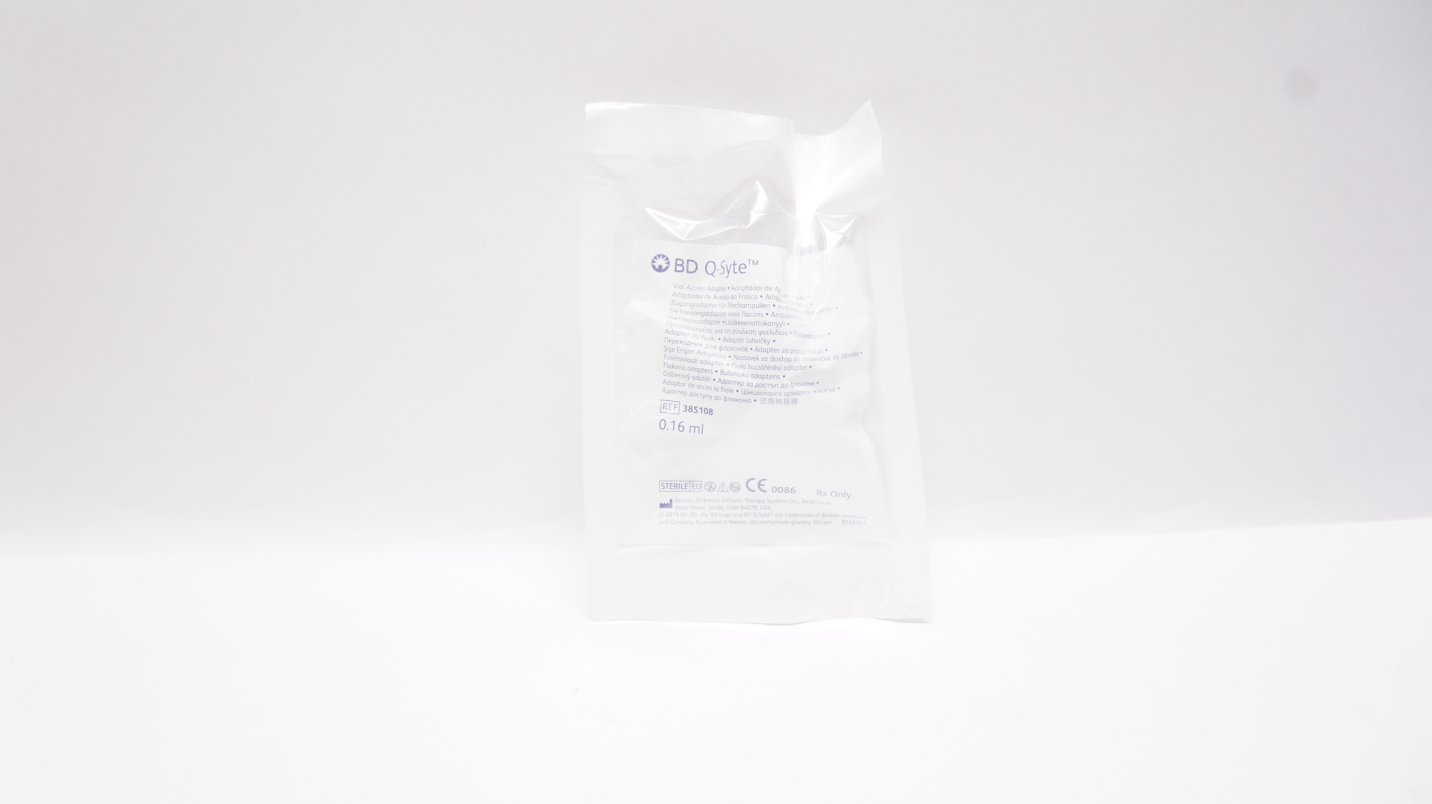 BD 385108 Q-Style Vial Access Adapter 0.016mL (x)