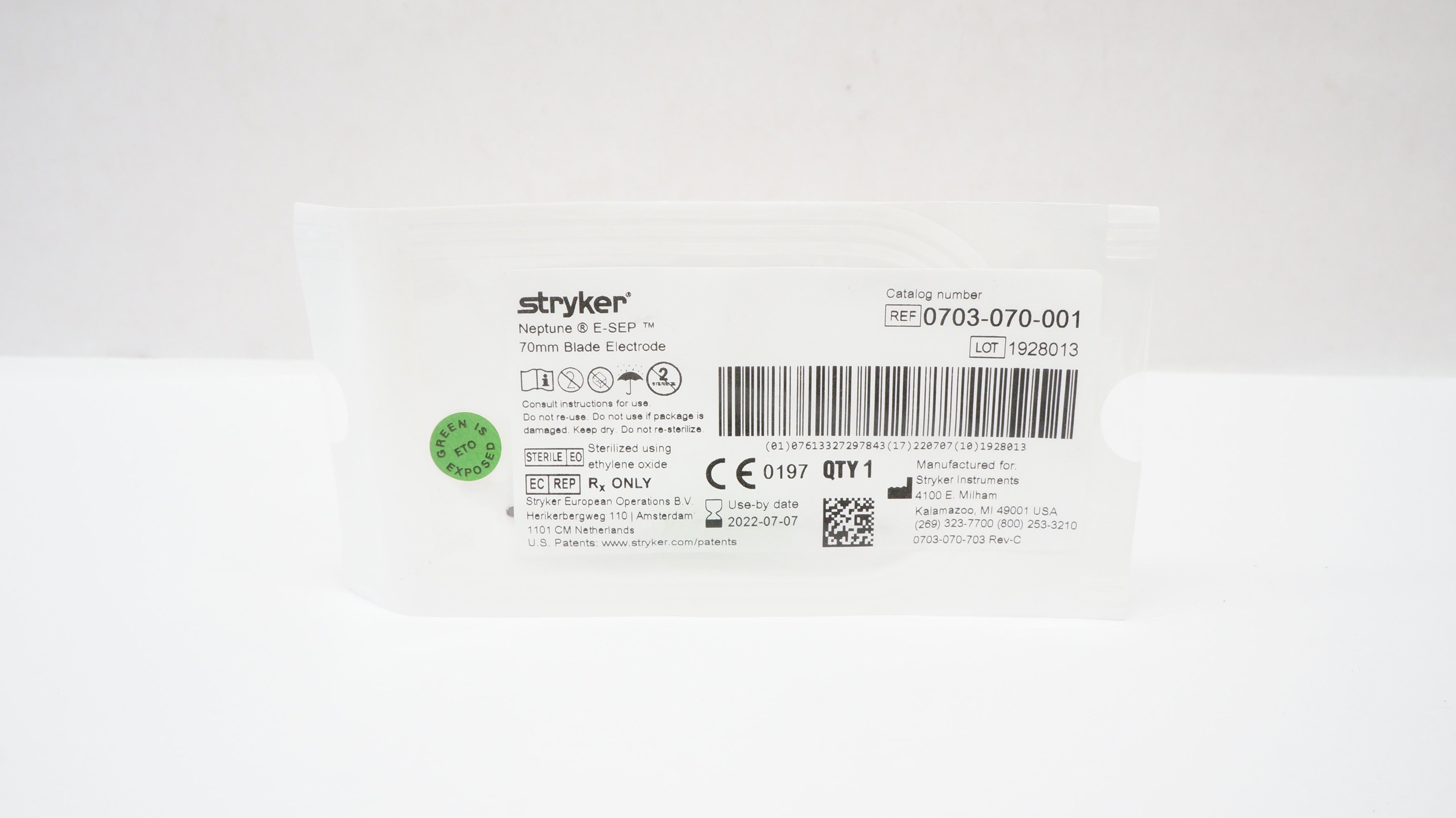 Stryker 0703-070-001 Neptune E-SEP Blade Electrode 70mm (x)