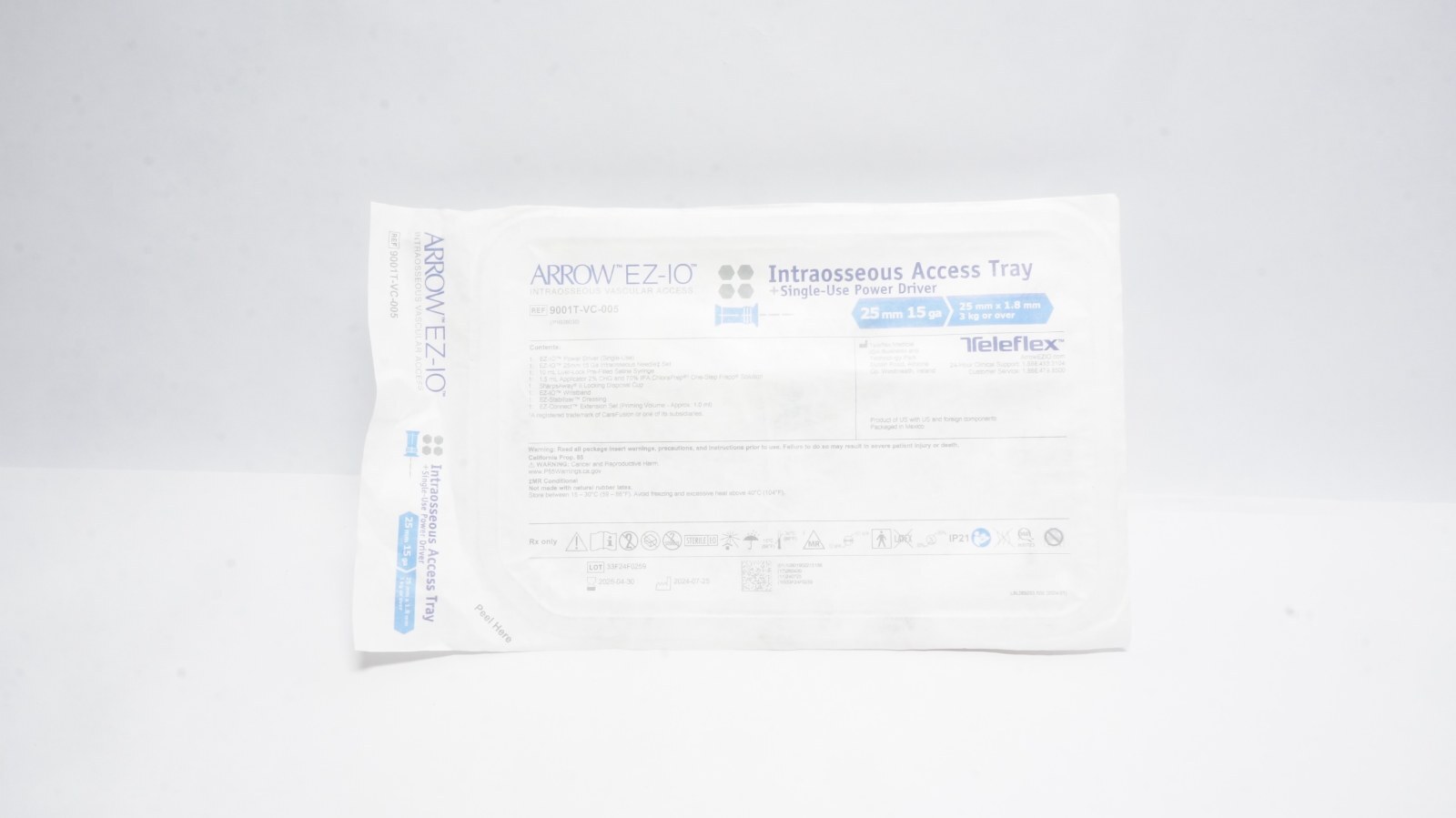 Teleflex 9001T-VC-005 ARROW EZ-IO Access Tray 25 mm 15 ga