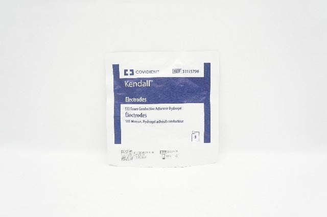 Covidien 31115796 533 Foam Electrodes Conductive Adhesive Hydrogel (x)-Pack of 3
