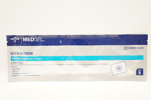 Medline MDSM611805R MedGel ECG Electrode Radiotranslucent, Foam (x) - Pack of 5