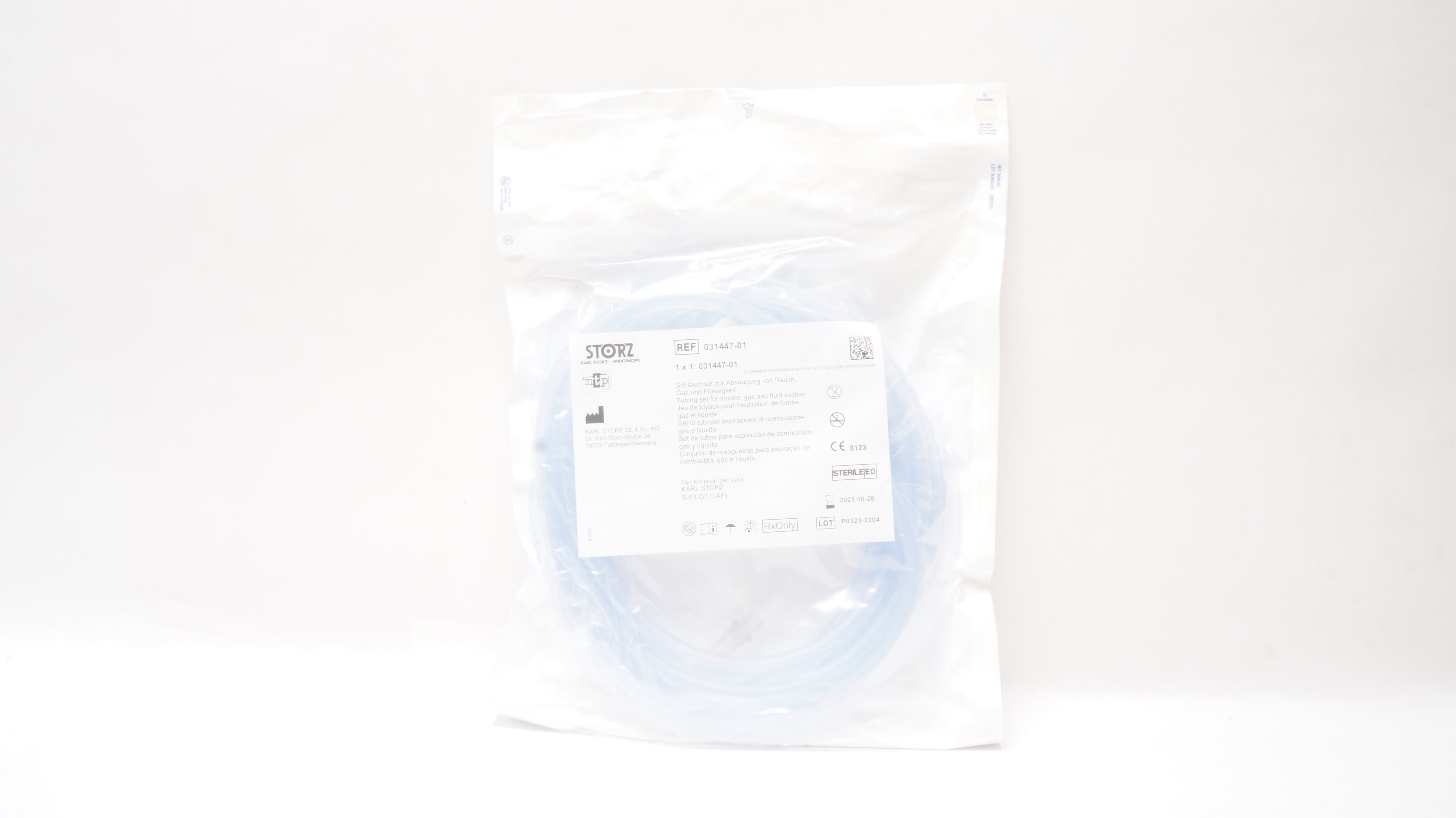 Karl Storz 031447-01 Tubing Set for Smoke, Gas and Fluid Suction