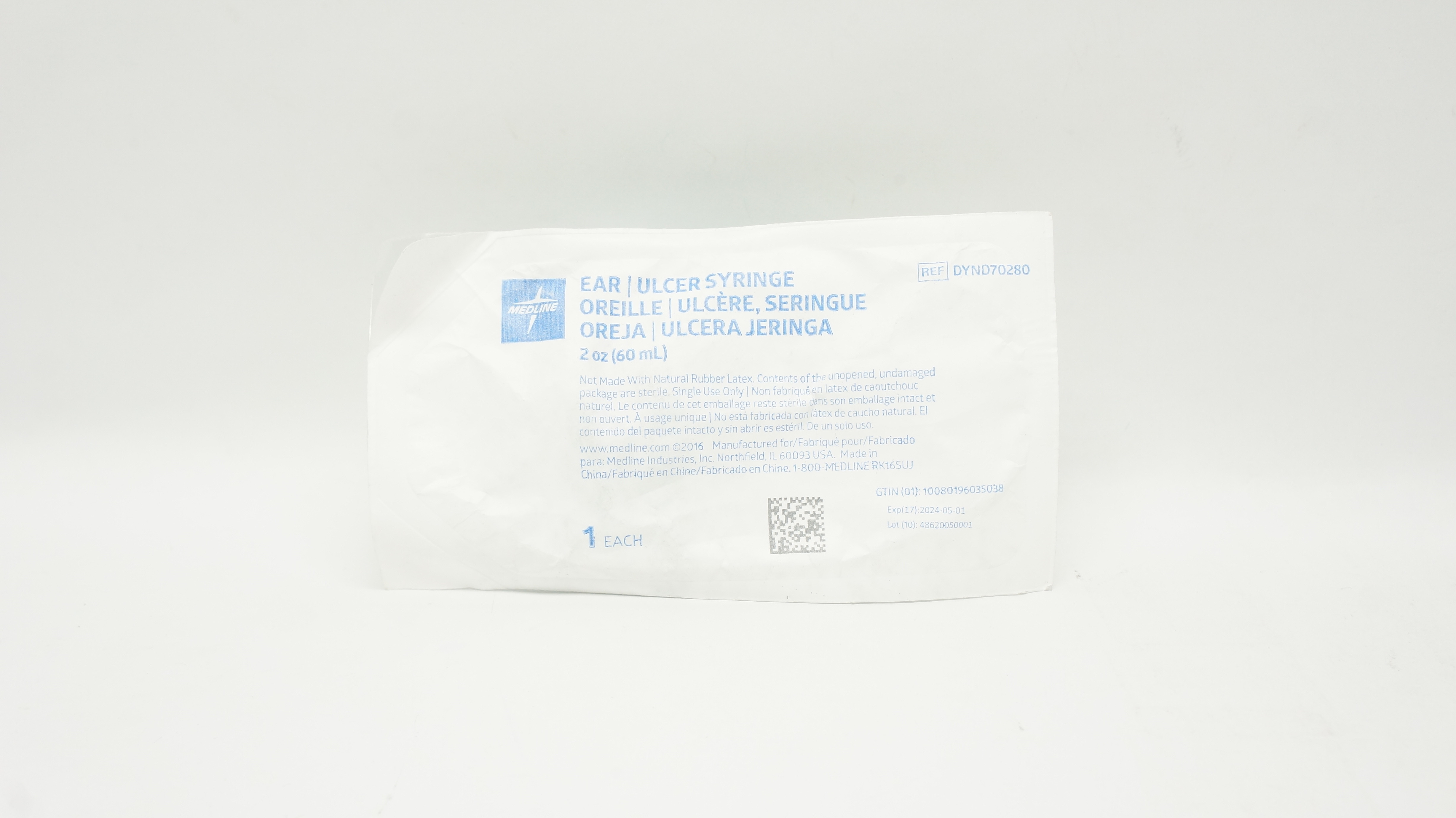Medline DYND70280 Ear Ulcer Syringe 2oz