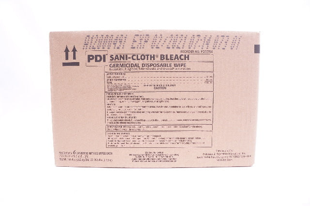 PDI P25784 SANI-CLOTH Bleach Germicidal Wipe XL 7.5x15inch - Case of 6 (x)