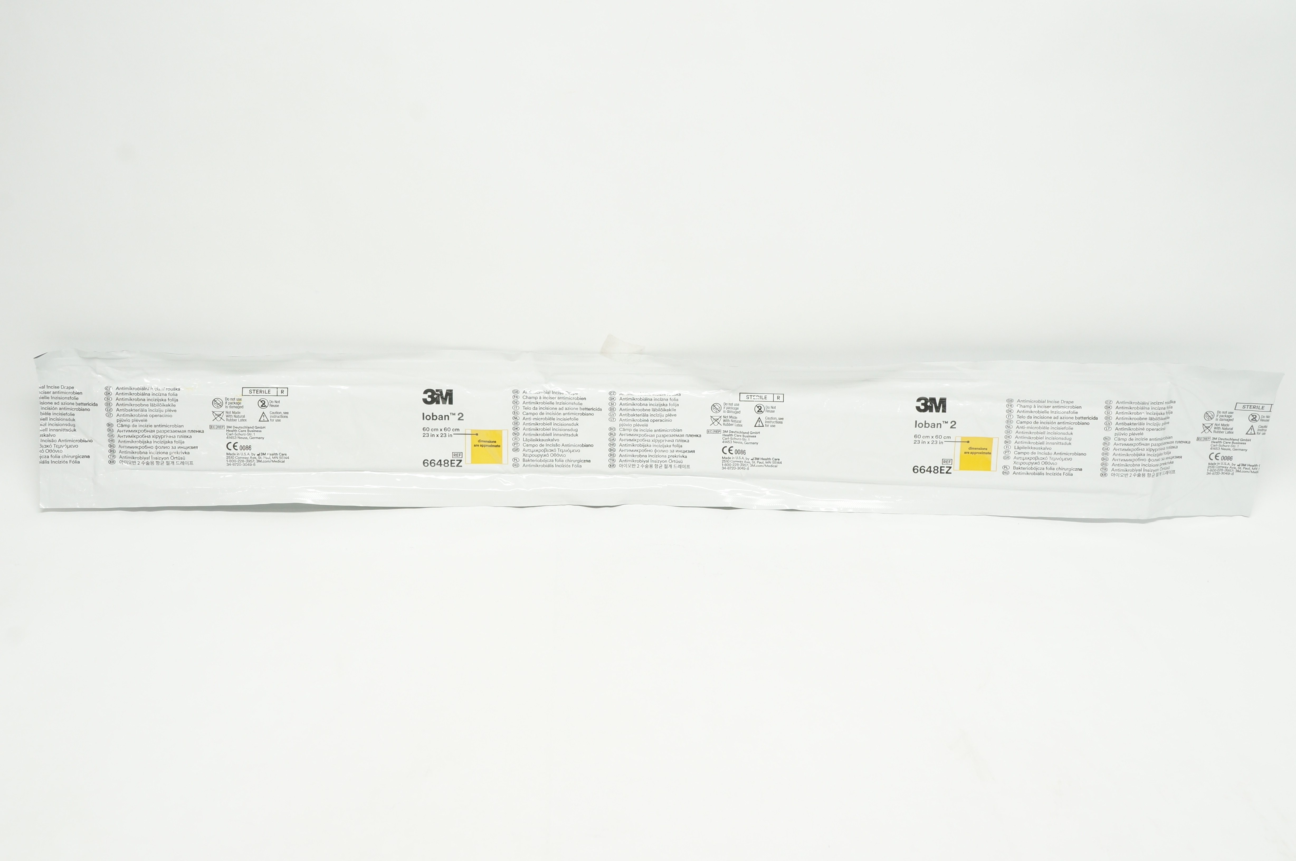 3M 6648EZ Loban 2 Antimicrobial Incise Drape 23inch x 23inch