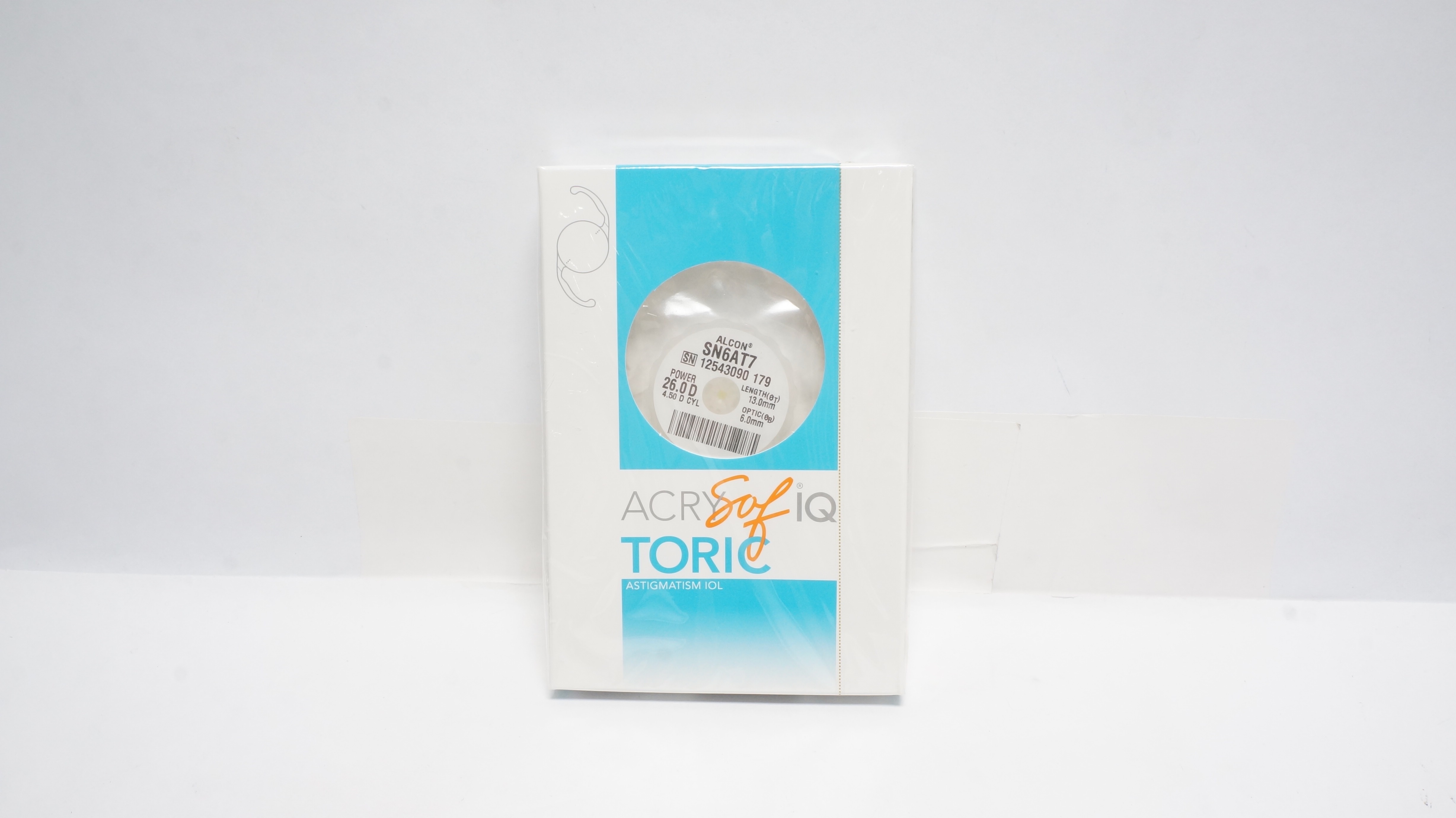 Alcon SN6AT7 AcrySof IQ Toric Astigmatism IOL 26.0D 4.50D CYL (x)