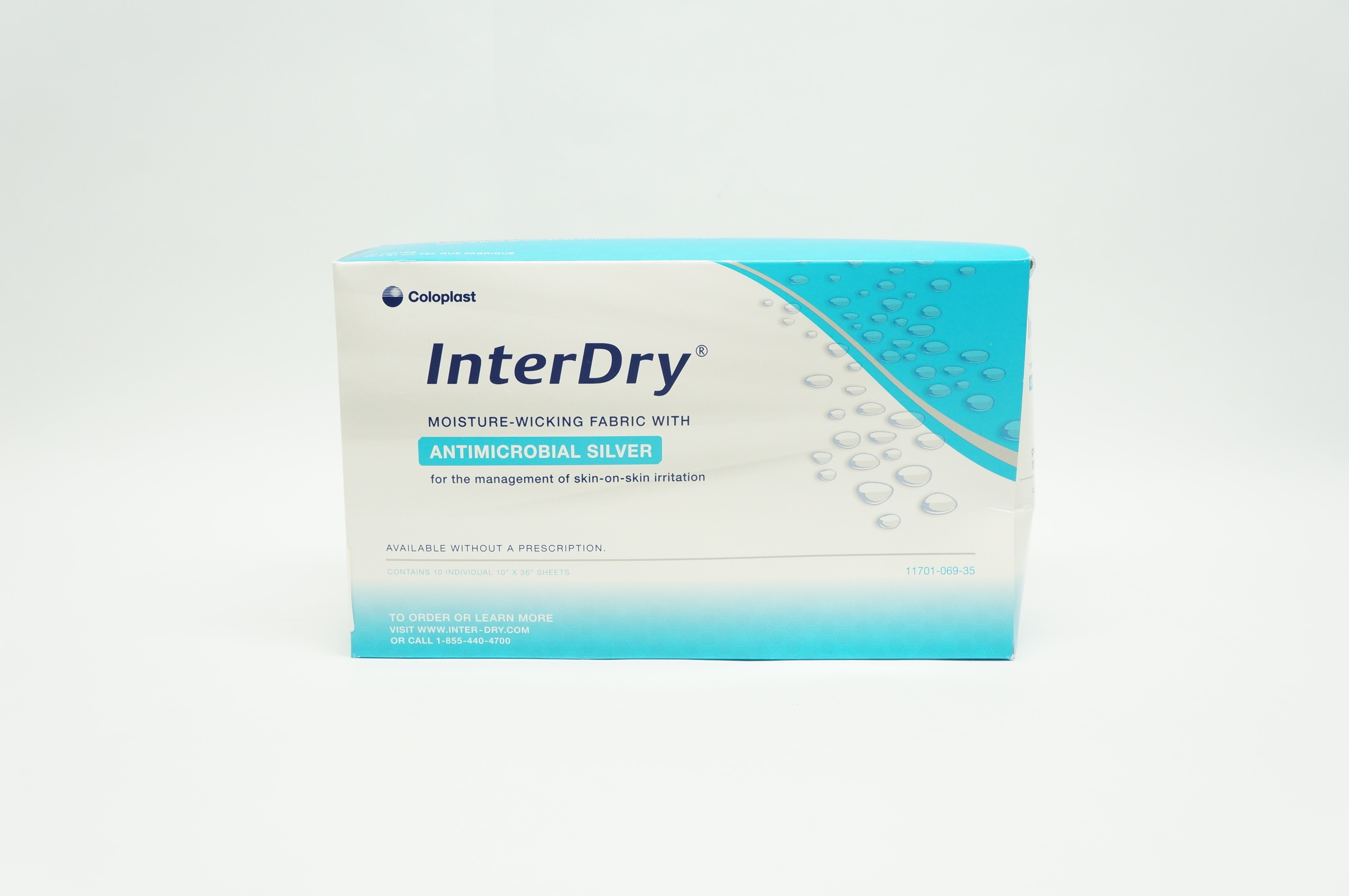 Coloplast 7912 InterDry Moisture-Wicking Fabric 10inch x 36inch (x) - Box of 10