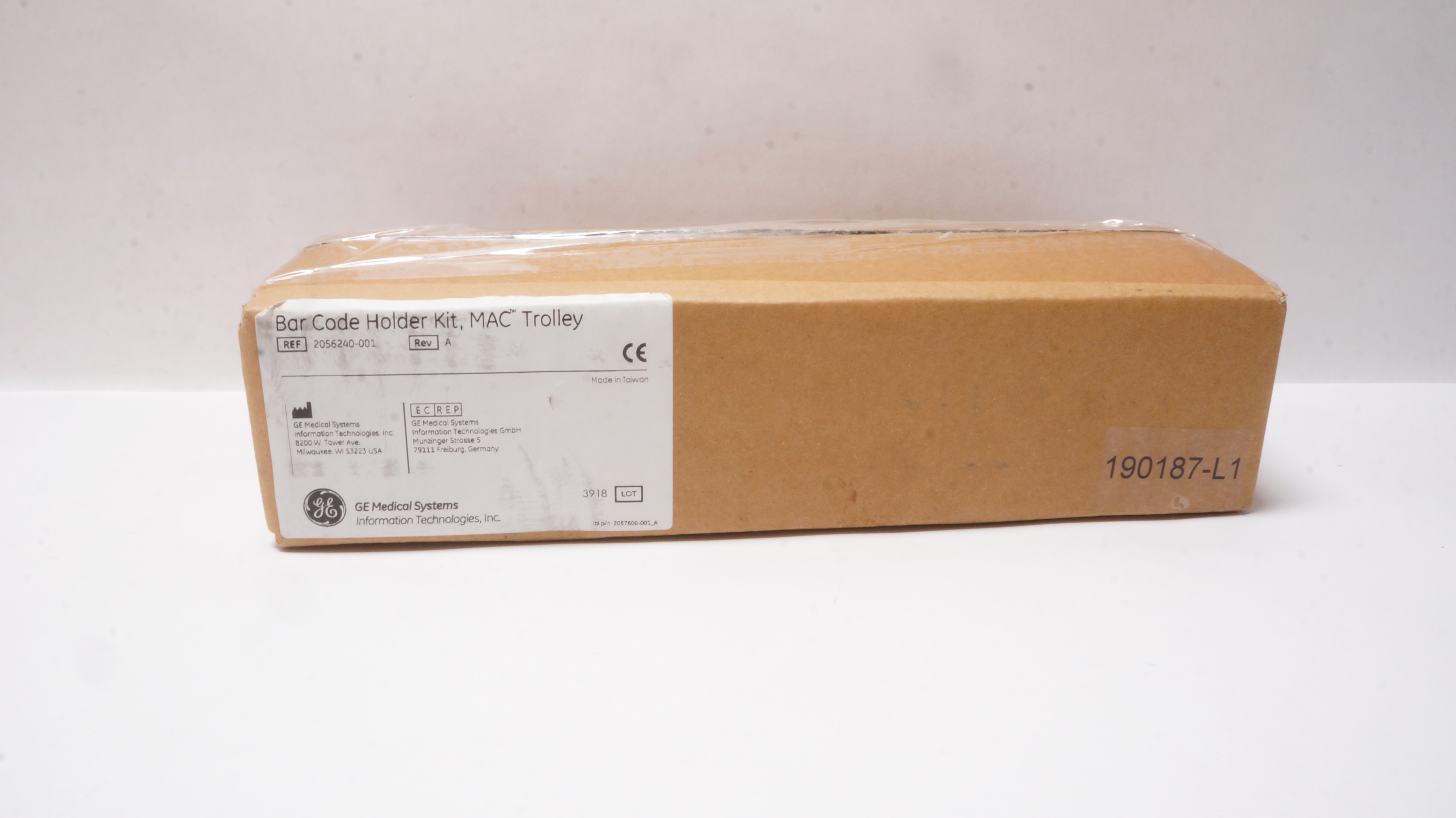 GE Healthcare 2056240-001 Mac Trolley Barcode Holder Kit