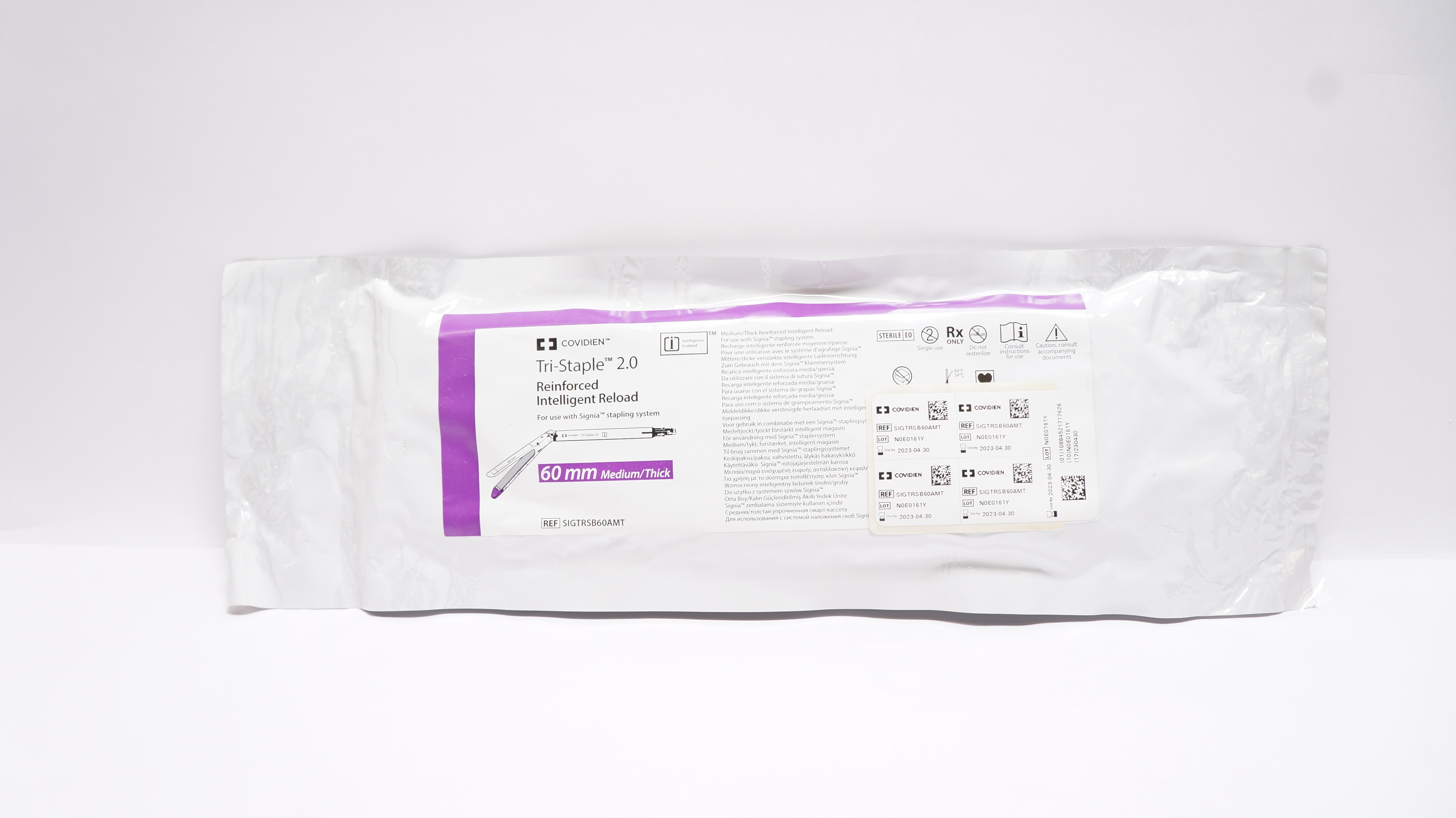 Covidien SIGTRSB60AMT Tri-Staple 2.0 Reinforced Intelligent Reload, 60mm (x)