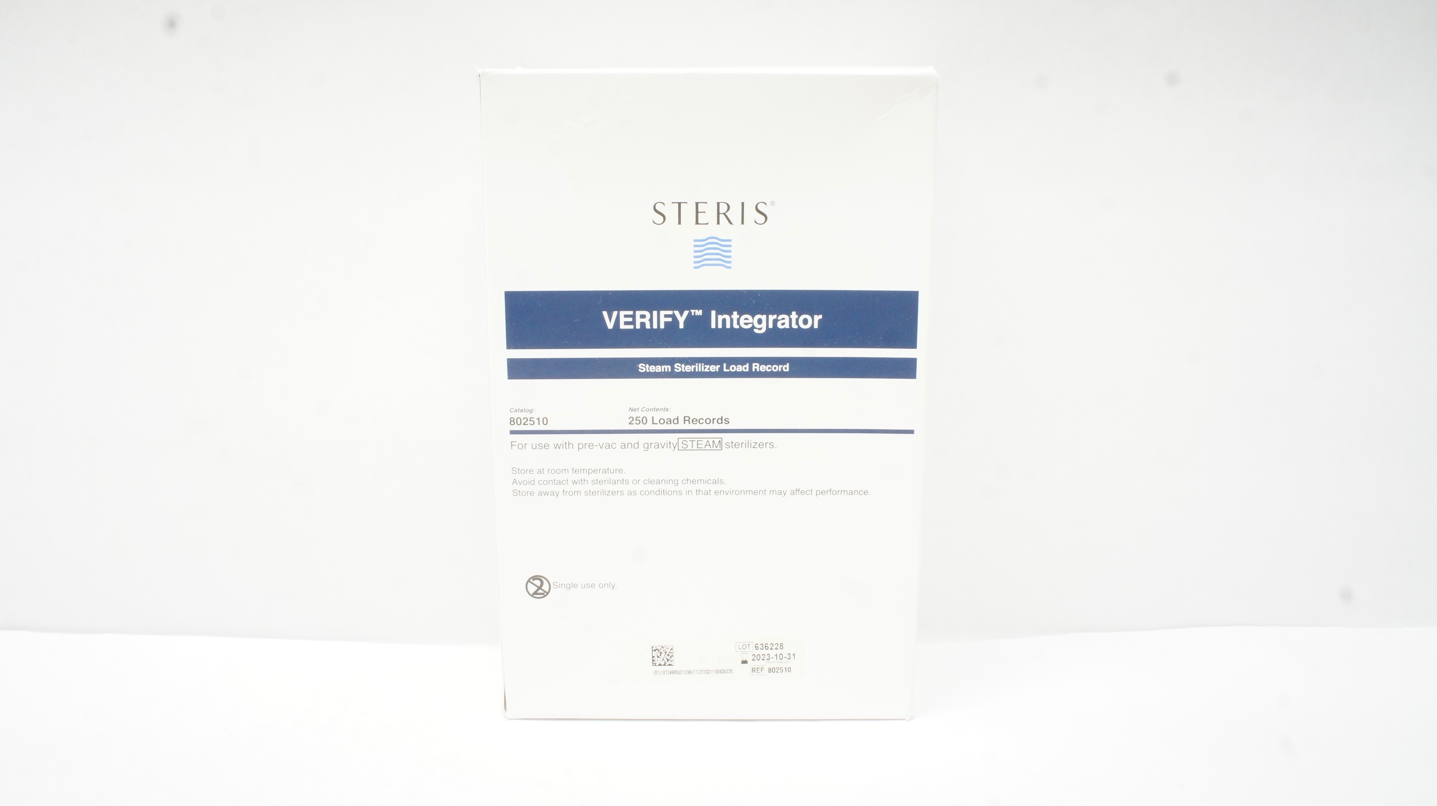 Steris 802510 Verify Integrator Steam Sterilizer Load Recorder - Box of 250 (x)