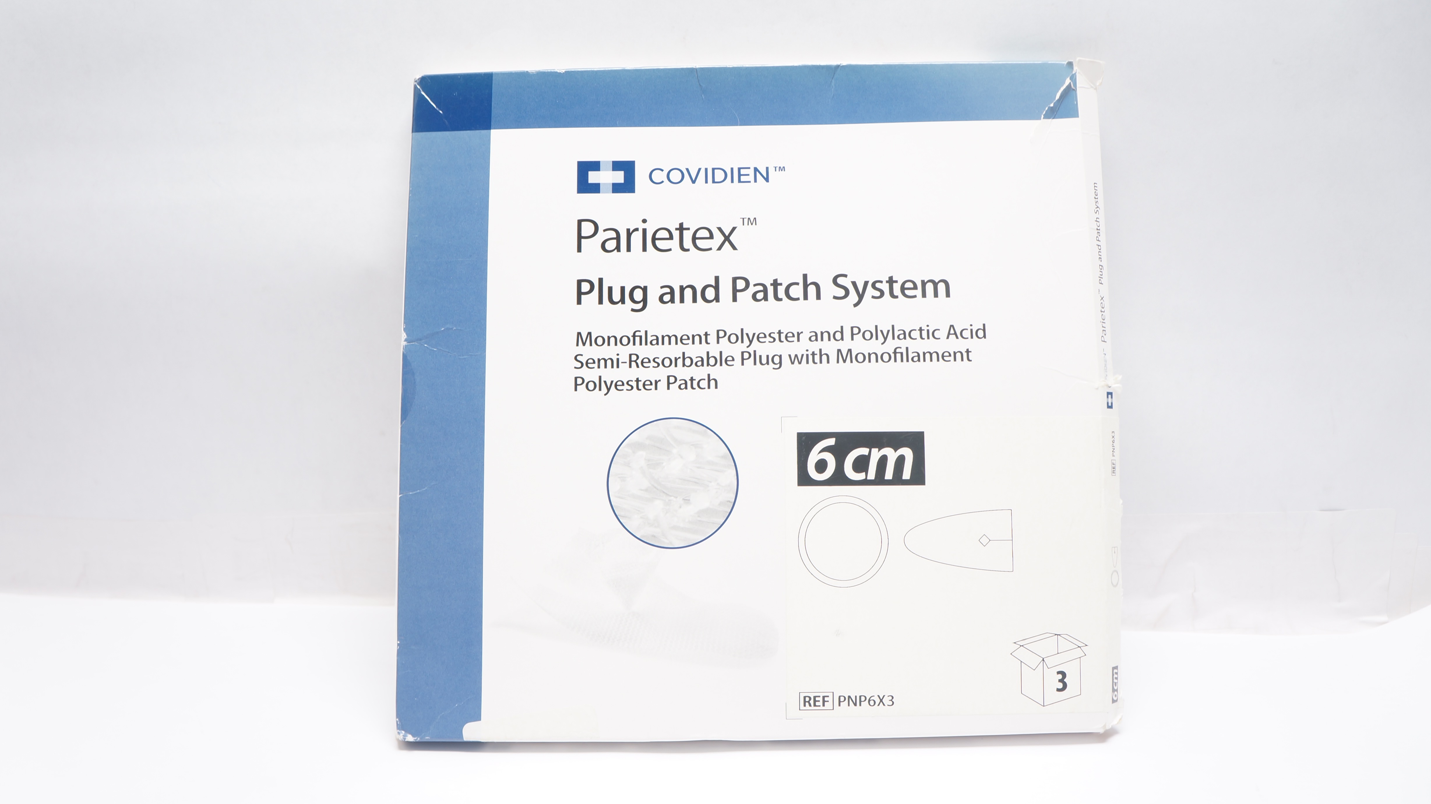 Covidien PNP6X3 Parietex Plug & Patch System, 6cm (x) - Box of 3