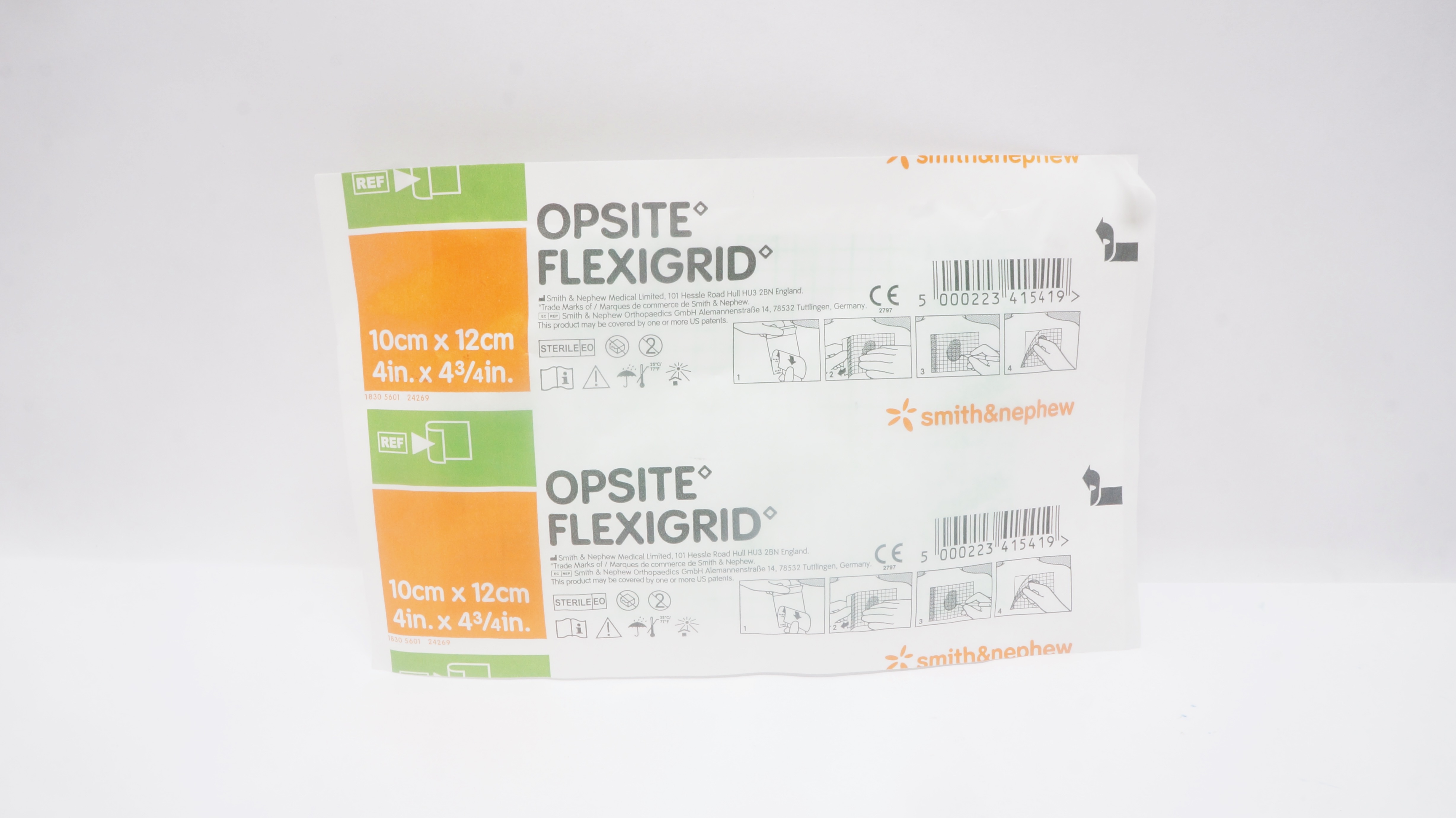Smith&Nephew 66024630 Opsite Flexigrid Transparent Dressing 4inch x 4 3/4 inch