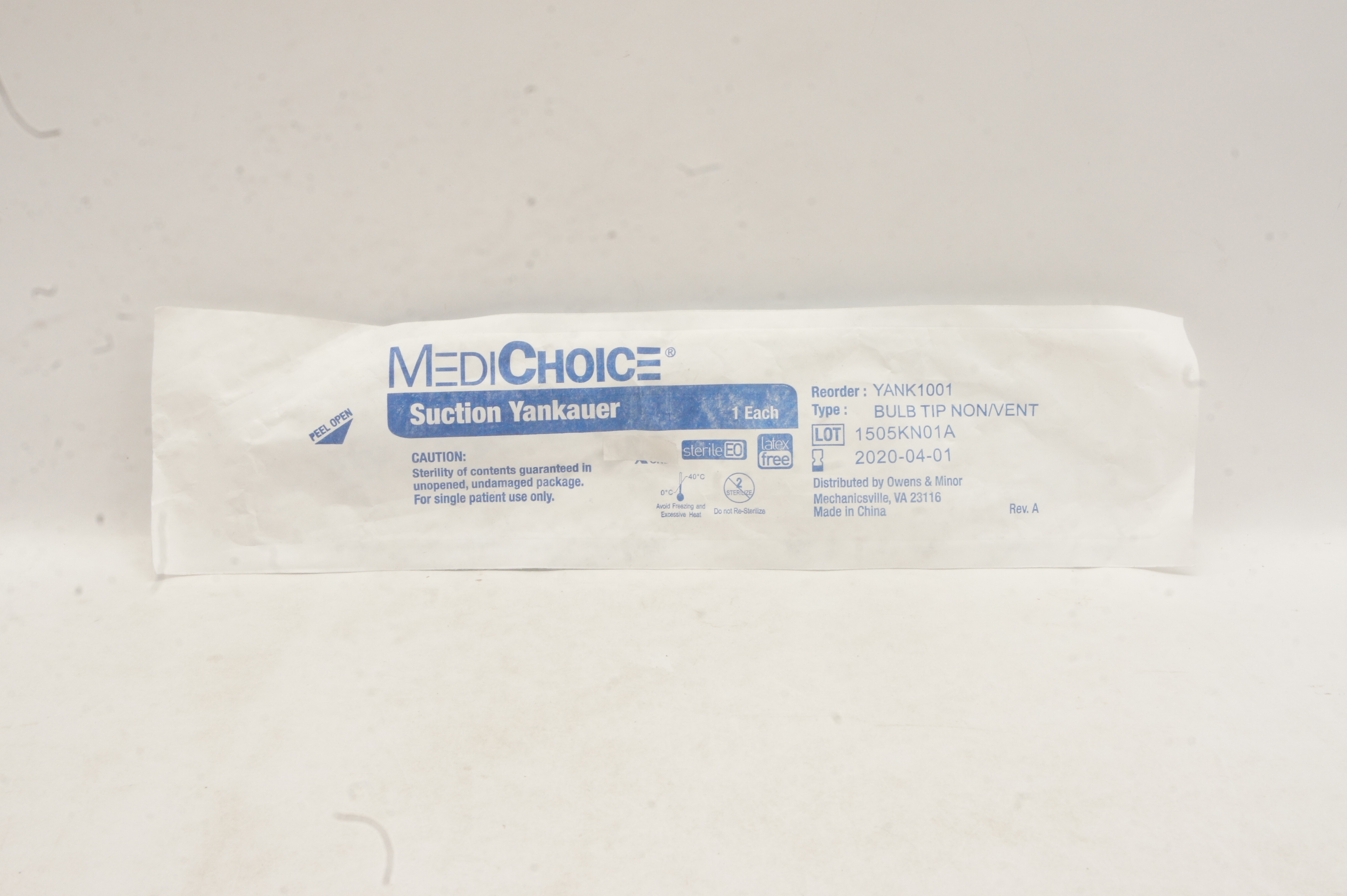 MediChoice YANK1001 Suction Yankauer Bulb Tip Non-Vent (x)