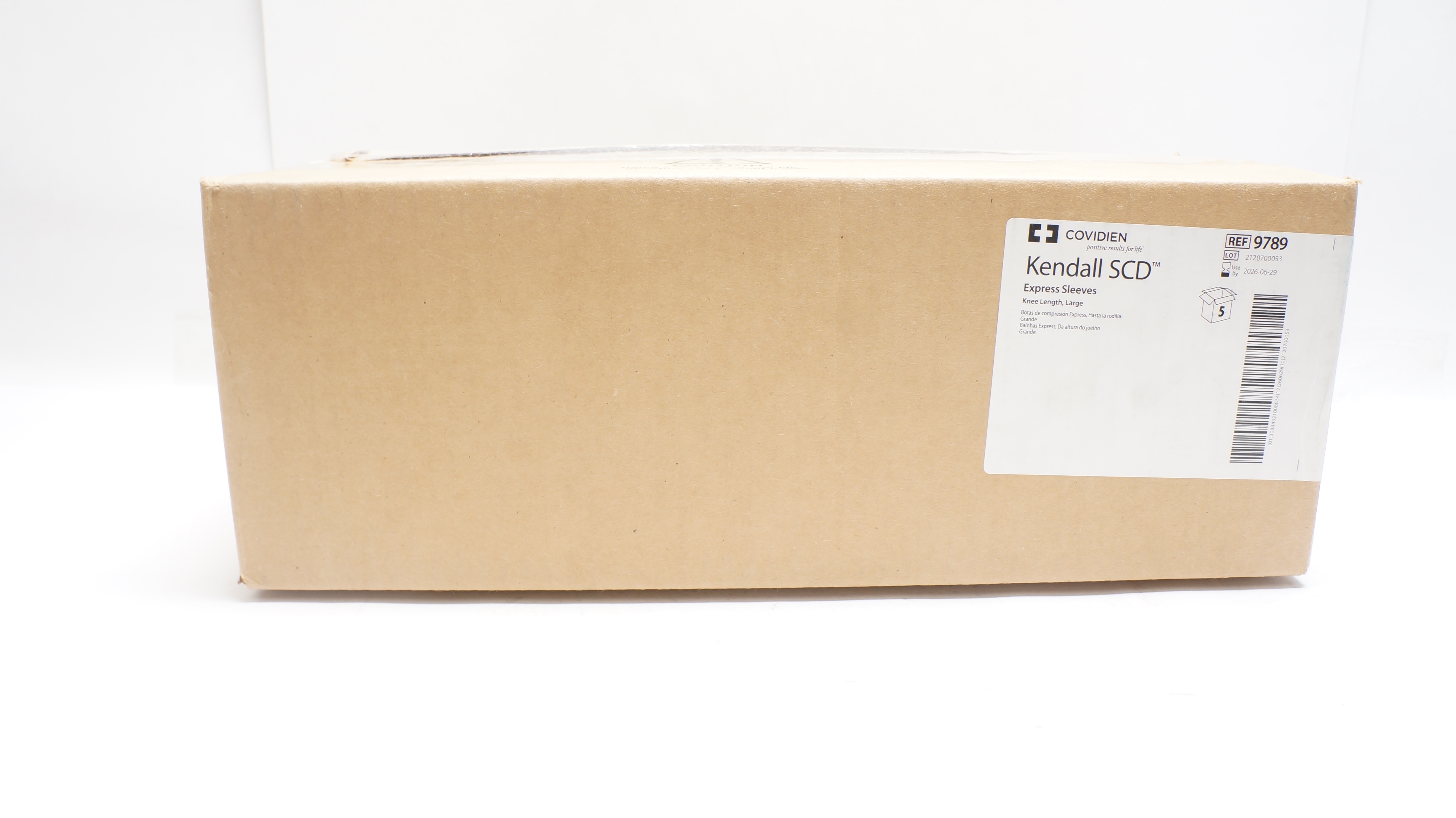 Covidien 9789 Kendall SCD Express Sleeves, Knee Lenghth, Large - Box of 5