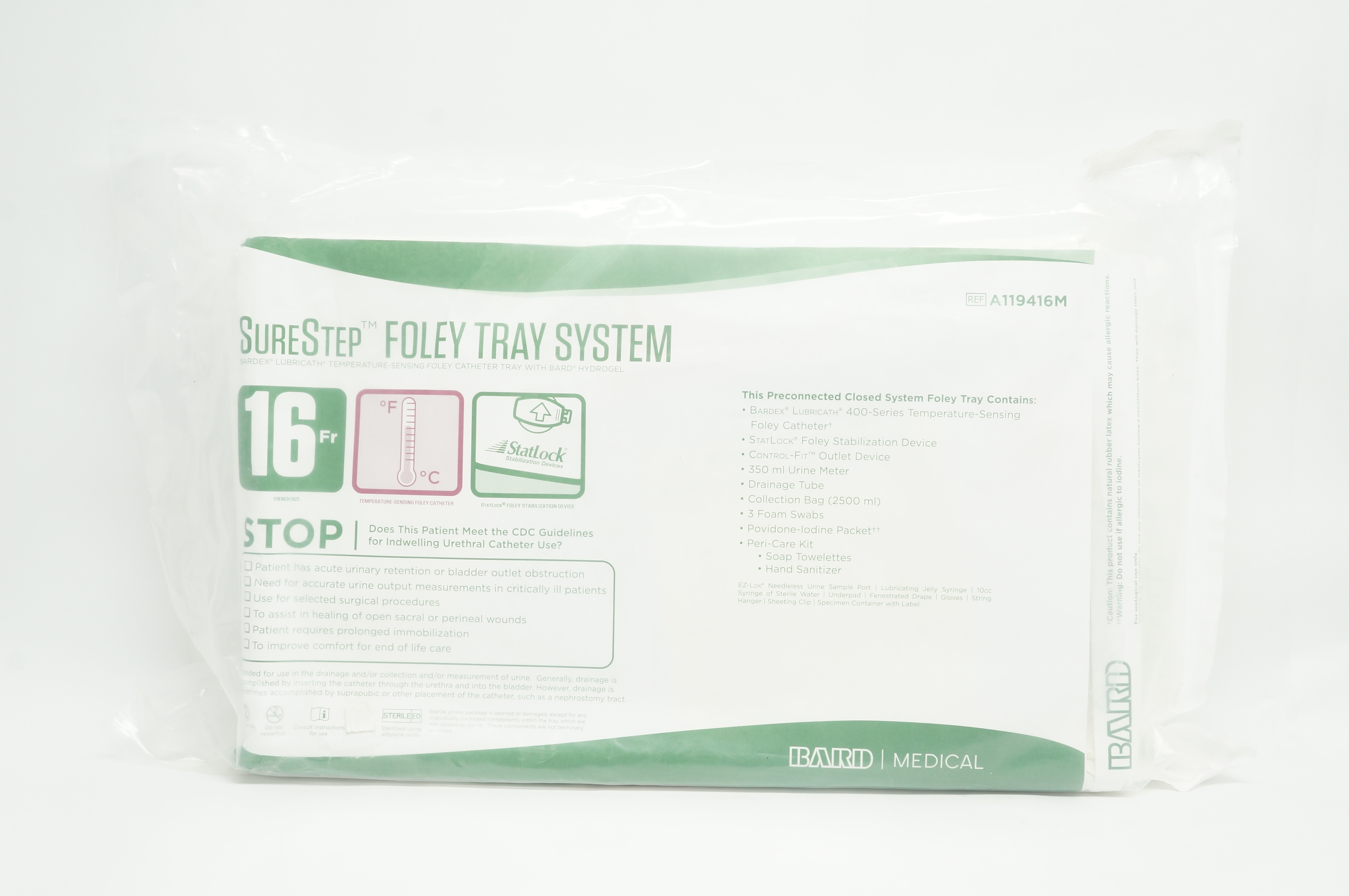 Bard A119416M SureStep Foley Tray System 16Fr.