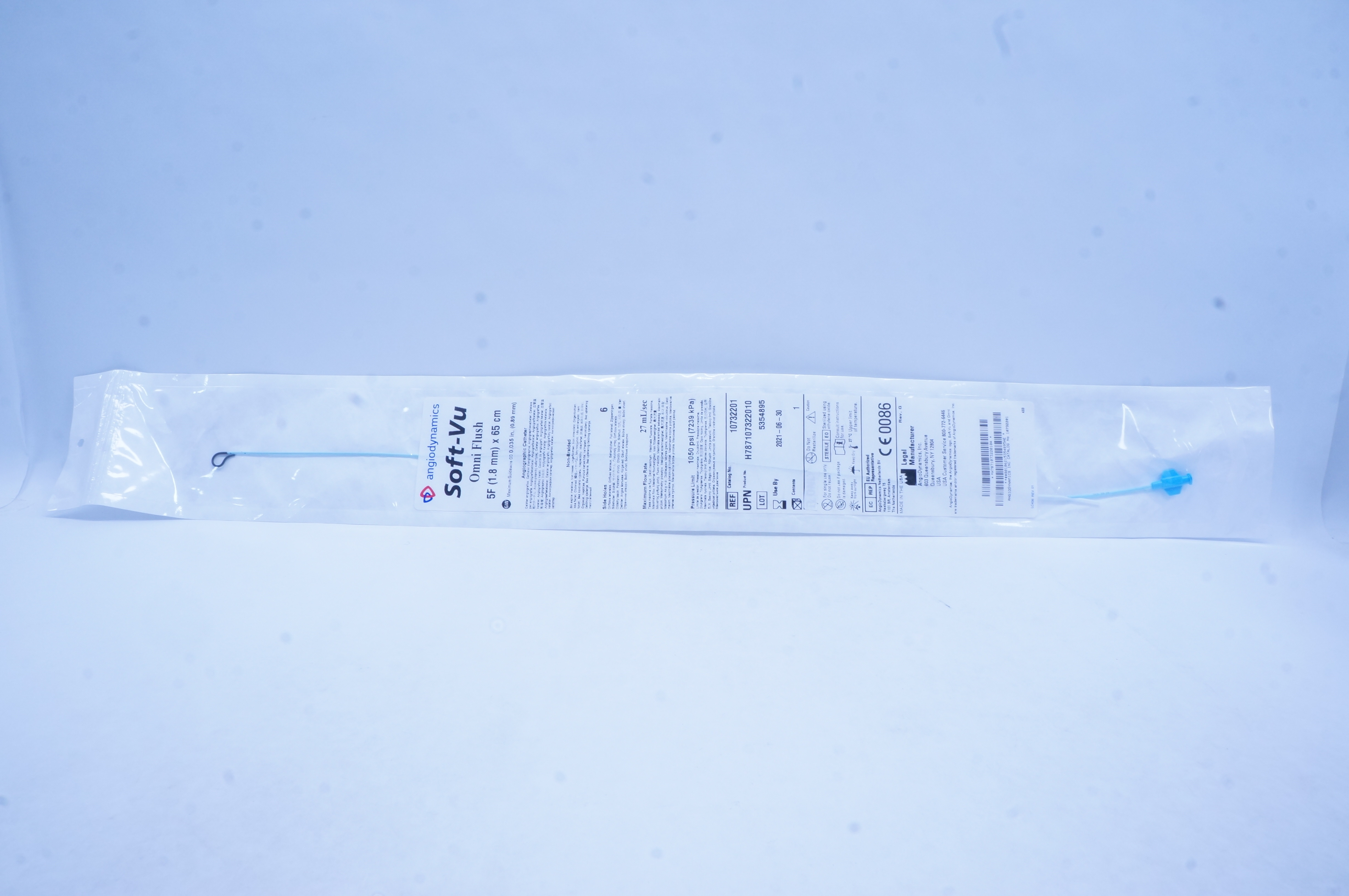 AngioDynamics 10732201 Soft-Vu Omni Flush 5F x 65cm x 0.035 inch OD