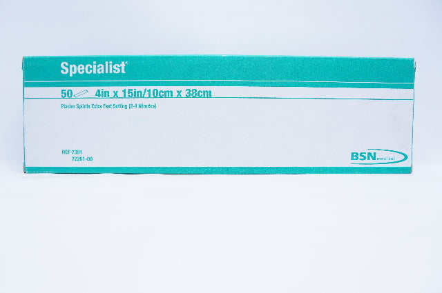 BSN Medical 7391 Specialist Plaster Splints Extra Fast 4inch x 15inch -Box of 50