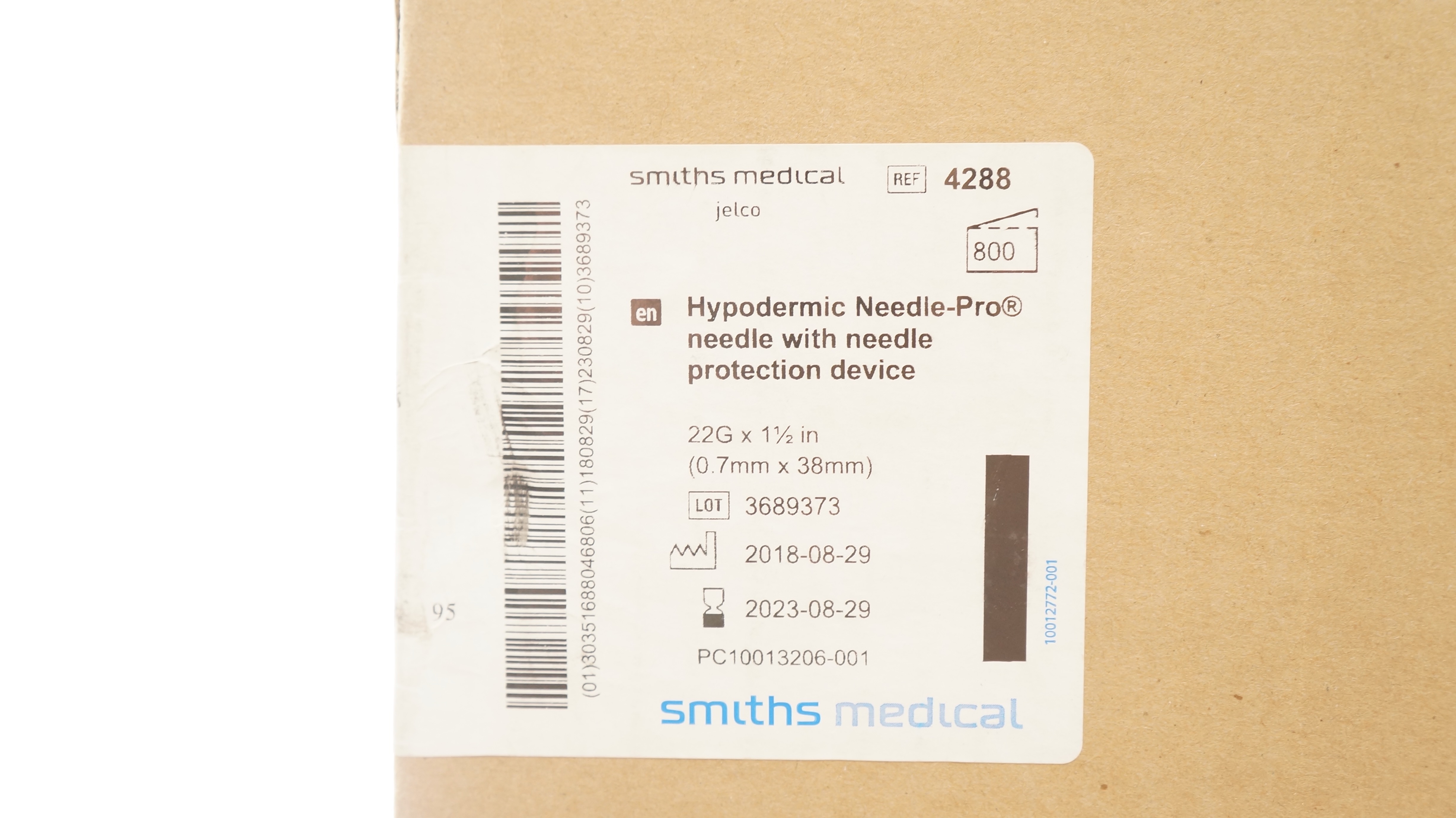 Smiths Medical 4288 Hypodermic Needle-Pro Ndle 22G x 1-1/2inch (x) - Box of 7