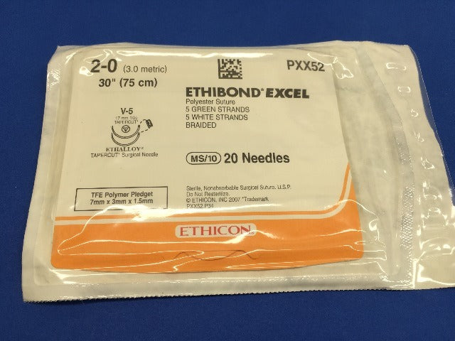 Ethicon PXX52 ETHIBOND EXCEL, TAPERCUT, V-5, 10-30