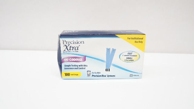 Abbott 99694-65 Precision Xtra Blood Glucose Test Strips - Box of 100