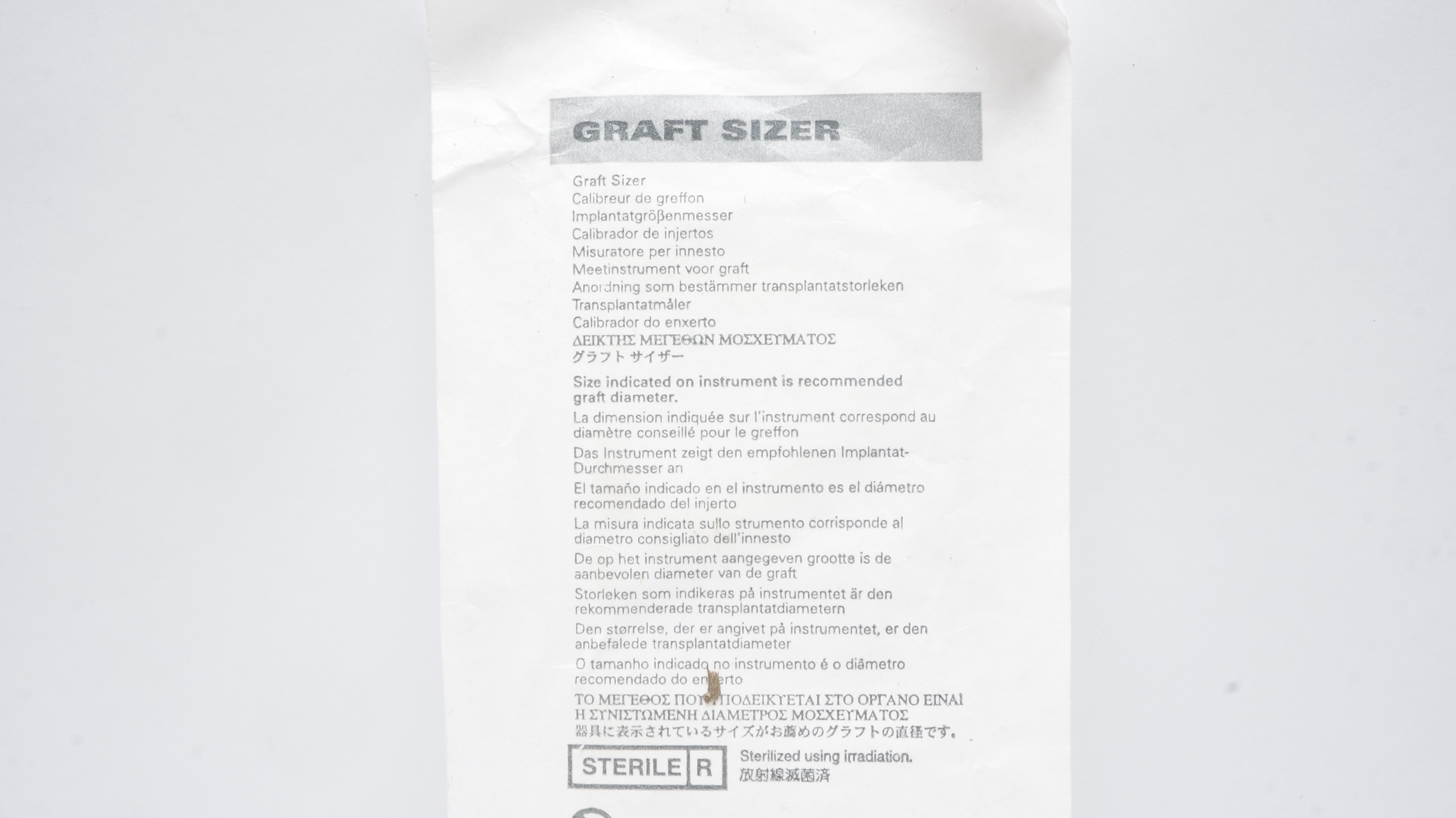 Boston Scientific Medi-Tech Graft Sizer, Sizes 5-24mm