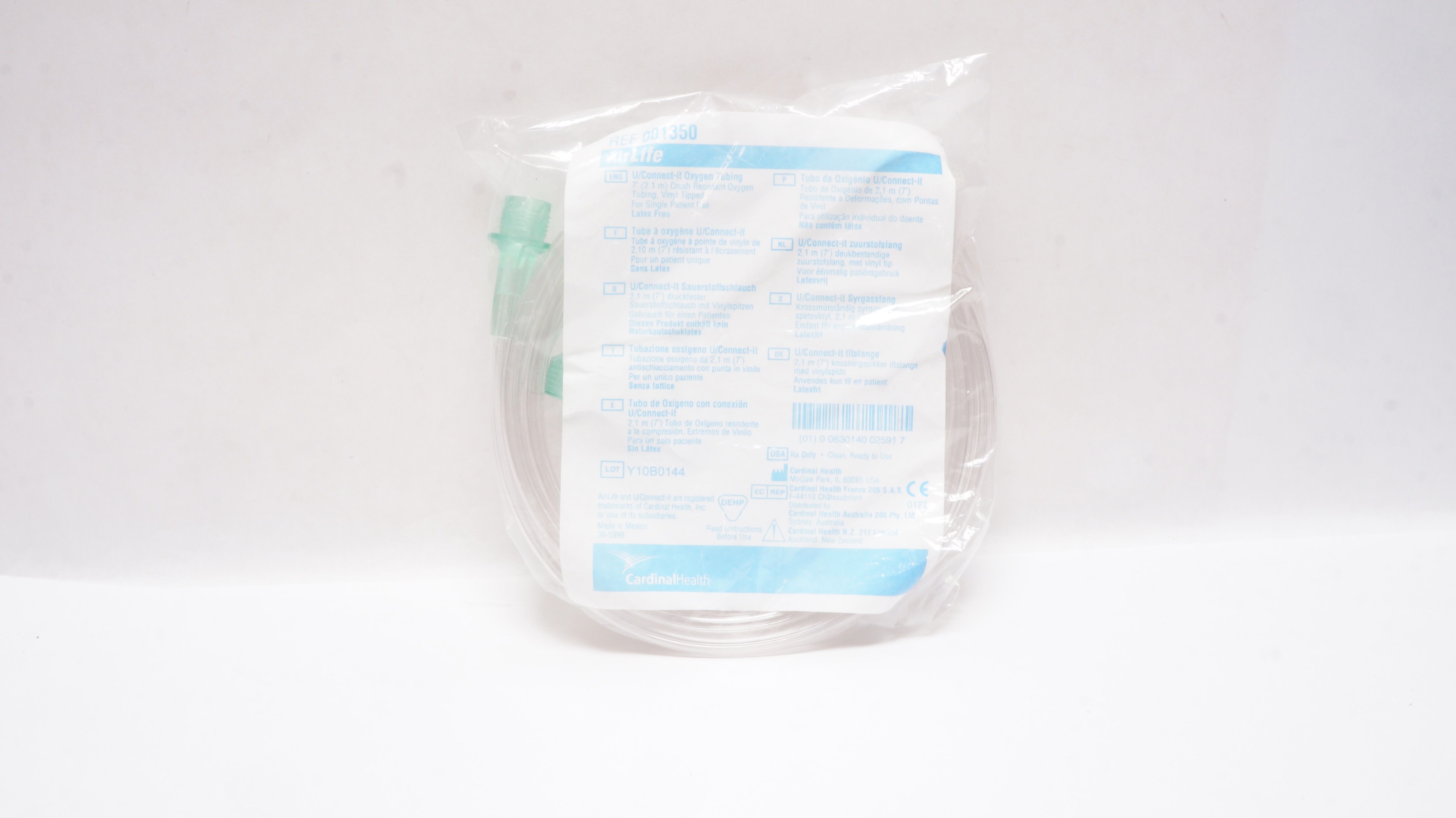 Cardinal Health 001350 AirLife U/Connect-it Crush Resistant Oxygen Tubing 7ft.