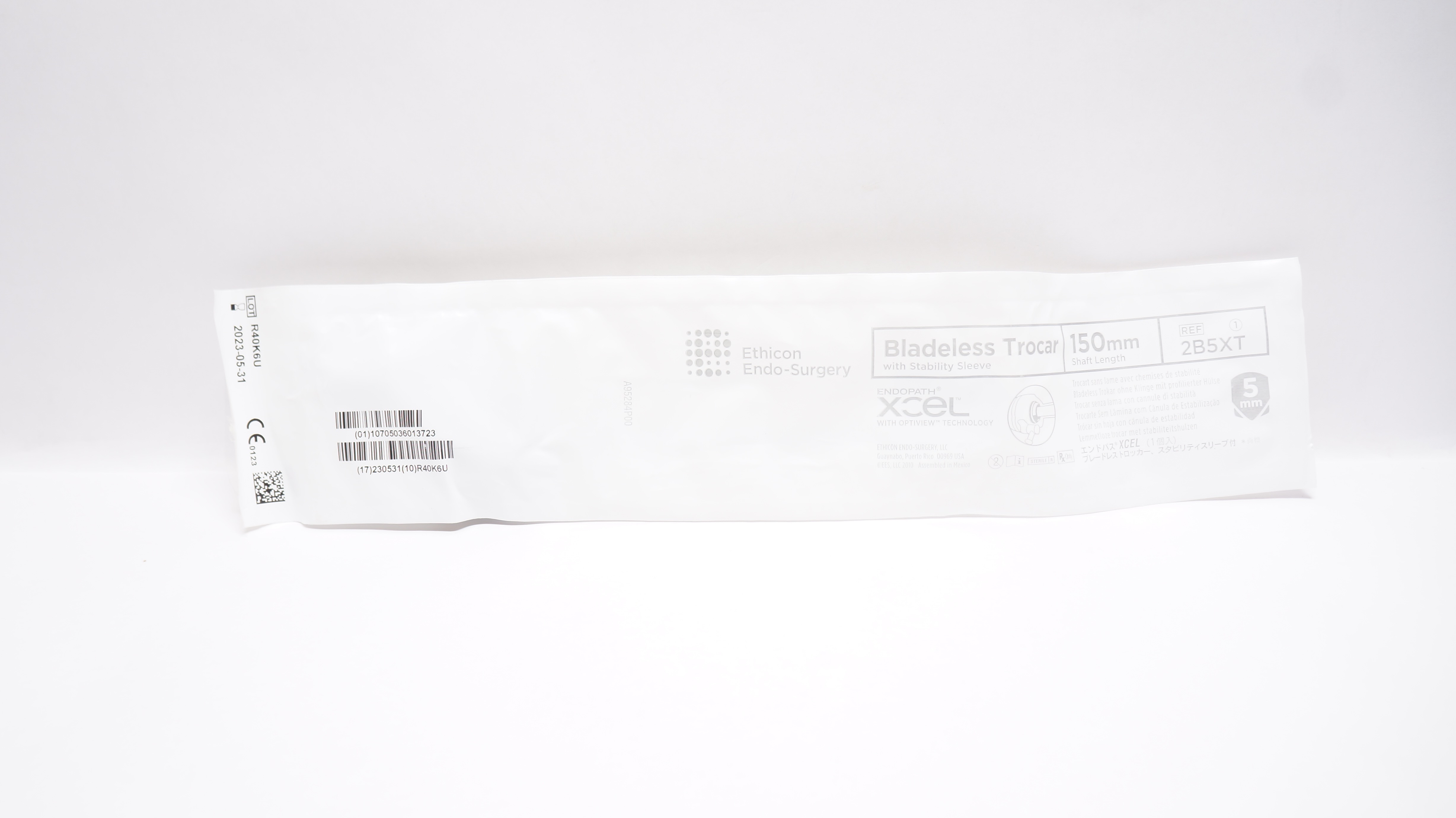 Ethicon 2B5XT ENDOPATH XCEL Bladeless Trocars Shaft 150mm w/Stability Sleeve(x)