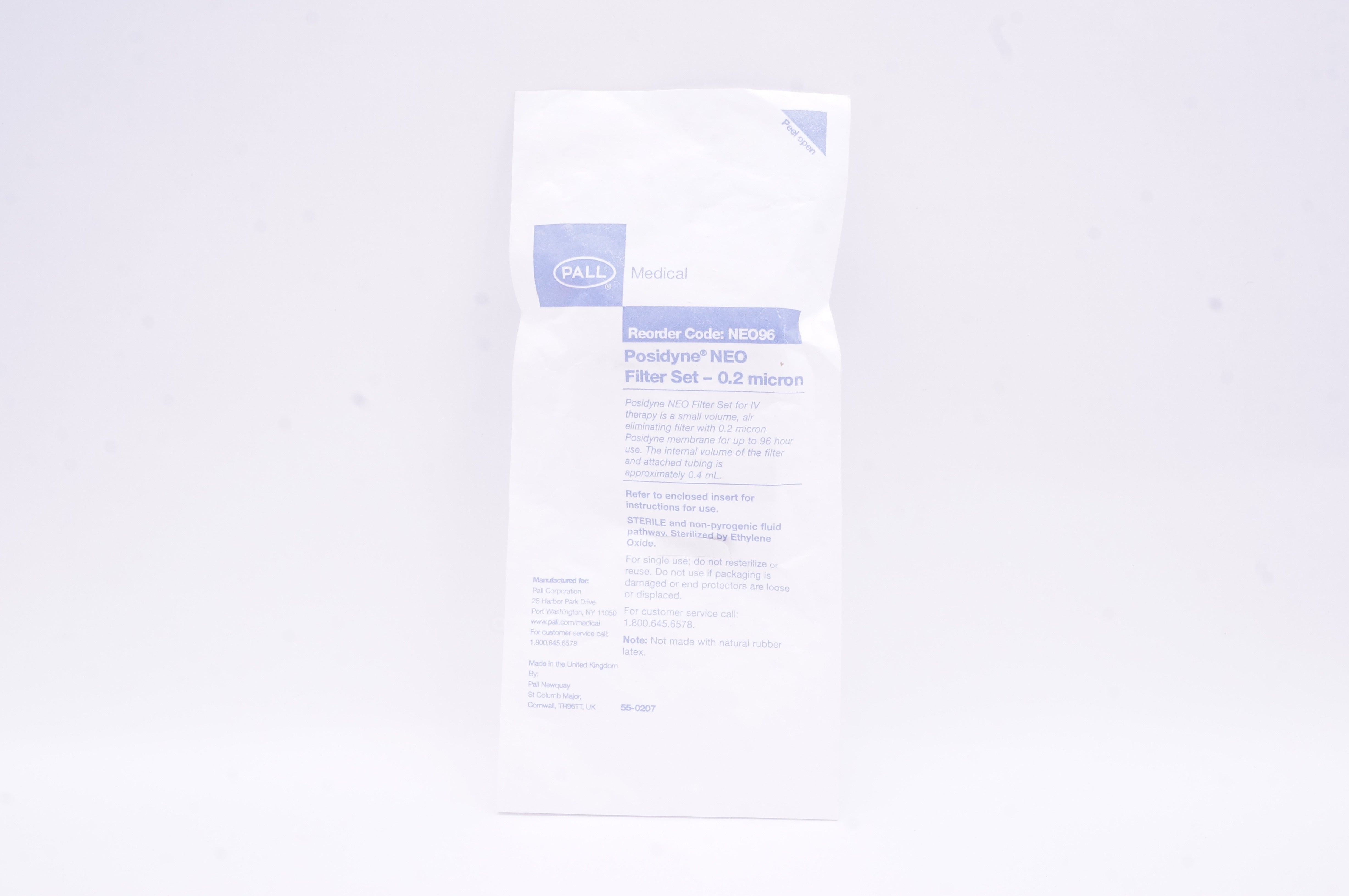 Pall Medical NEO96 Posidyne NEO Filter Set 0.2 Micron