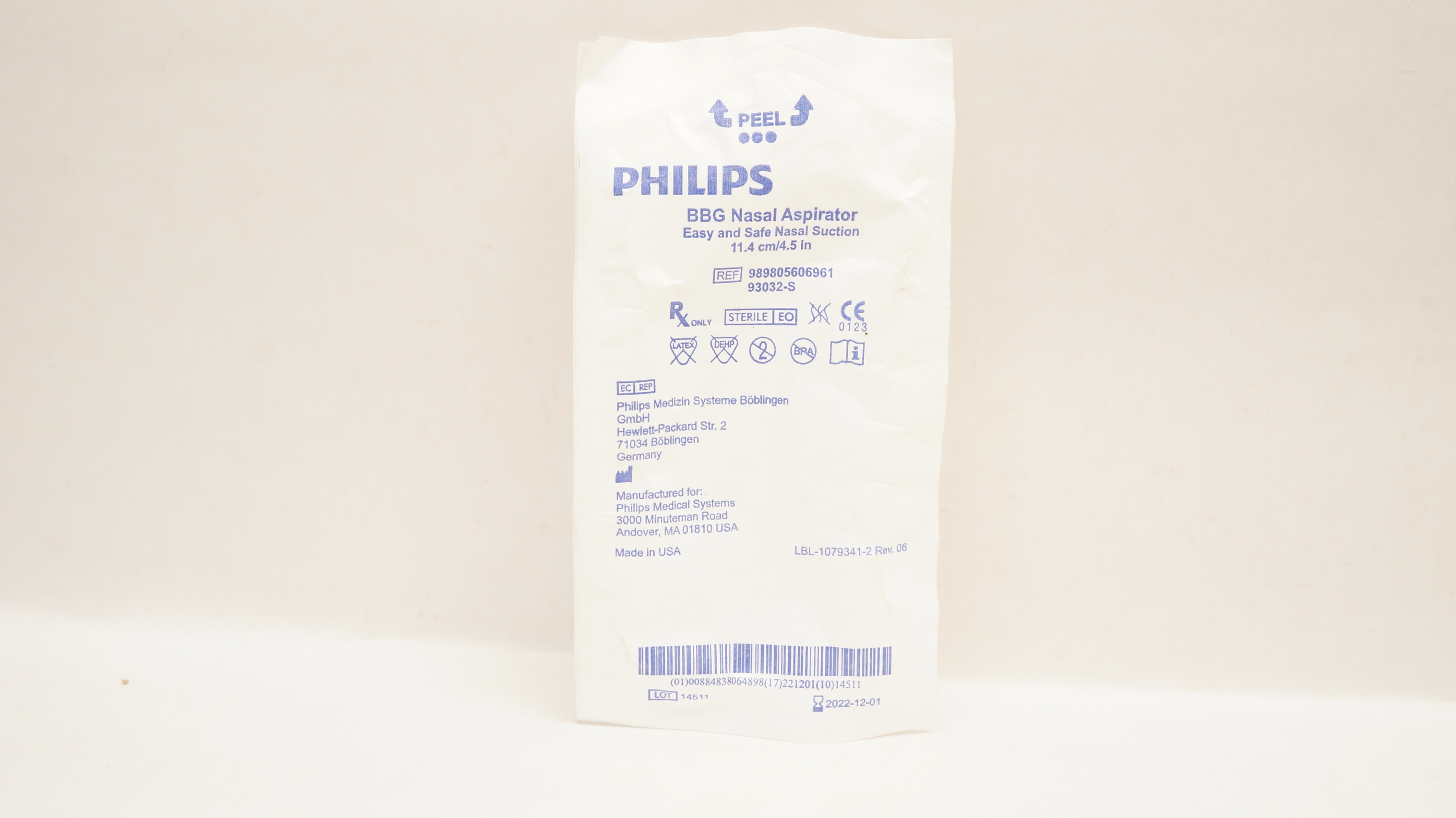 Philips 989805606961/93032-S BBG Nasal Aspirator 4.5inch (x)