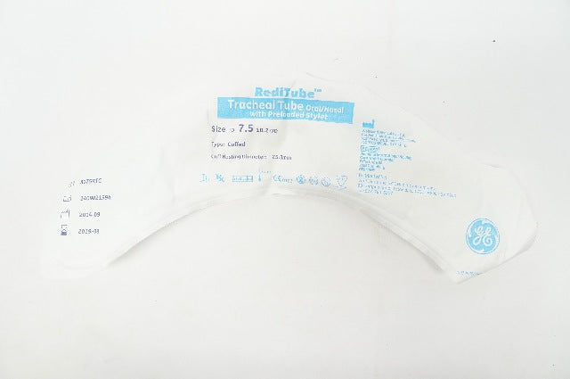 Vital Signs 8075RTC RediTube Tracheal Tube Oral/Nasal Cuffed 7.5x 10.2x 25mm (x)