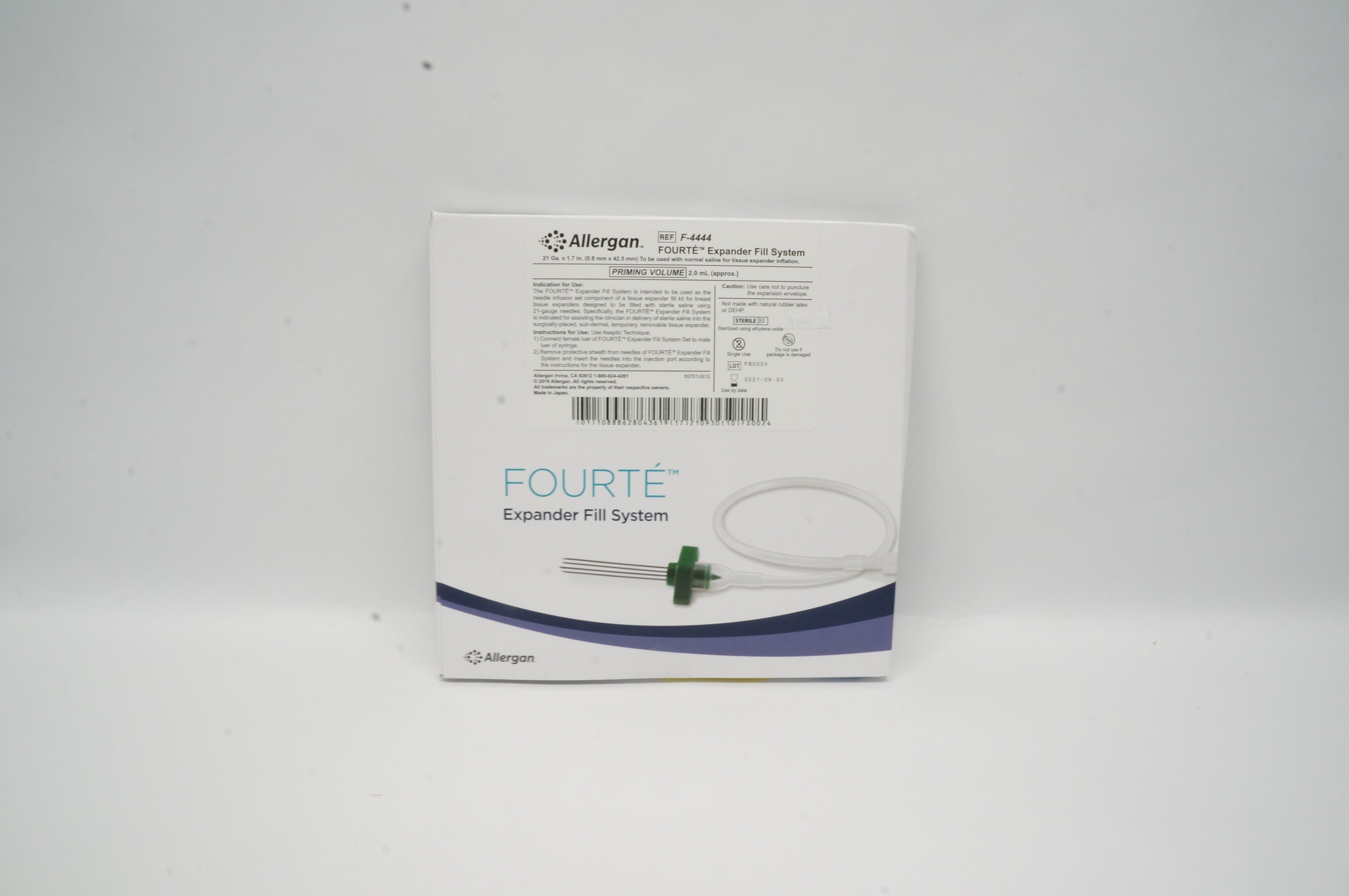 Allergan F-4444 Fourte Expander Fill System 21Ga. x 1.7inch