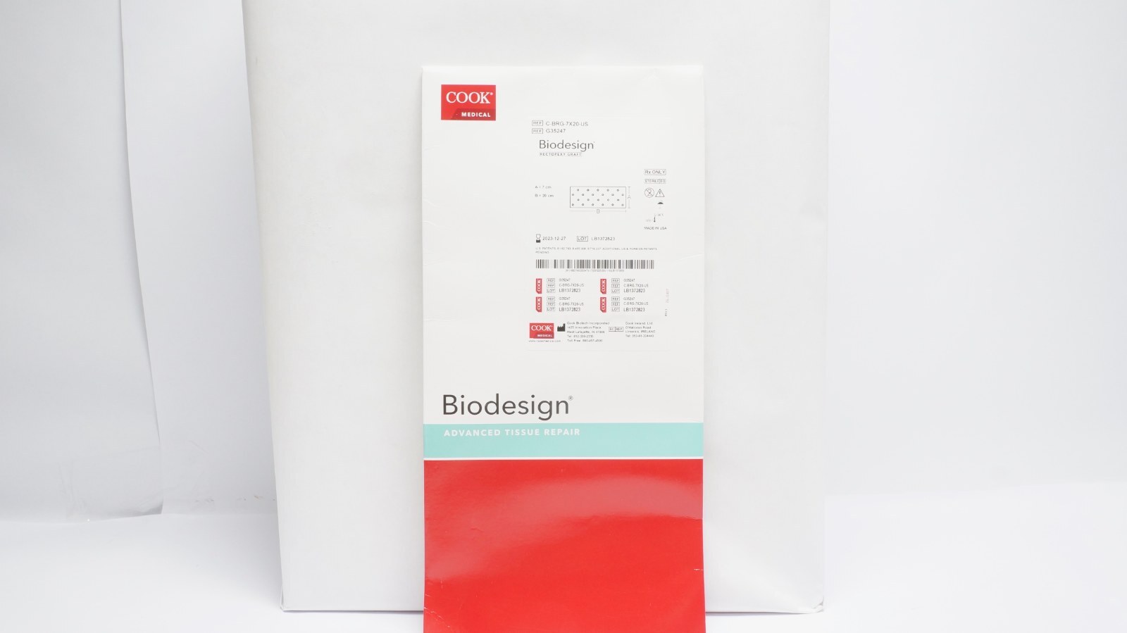 Cook Medical G35247 Biodesign Rectopexy Graft 7x20cm