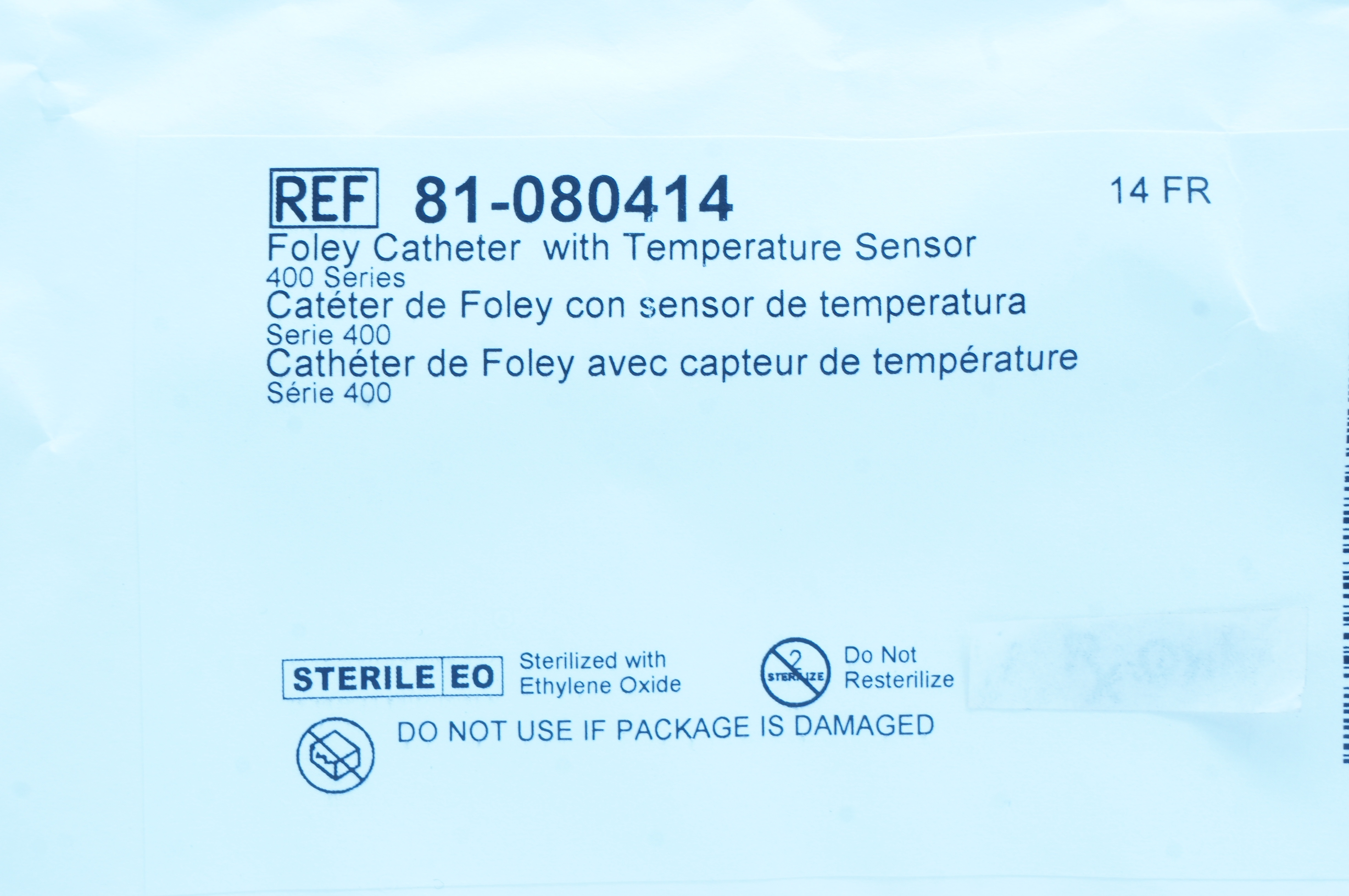DeRoyal 81-080414 Foley Cath. With Temperature Sensor 14Fr x 4.7mm x 5-10ml (x)