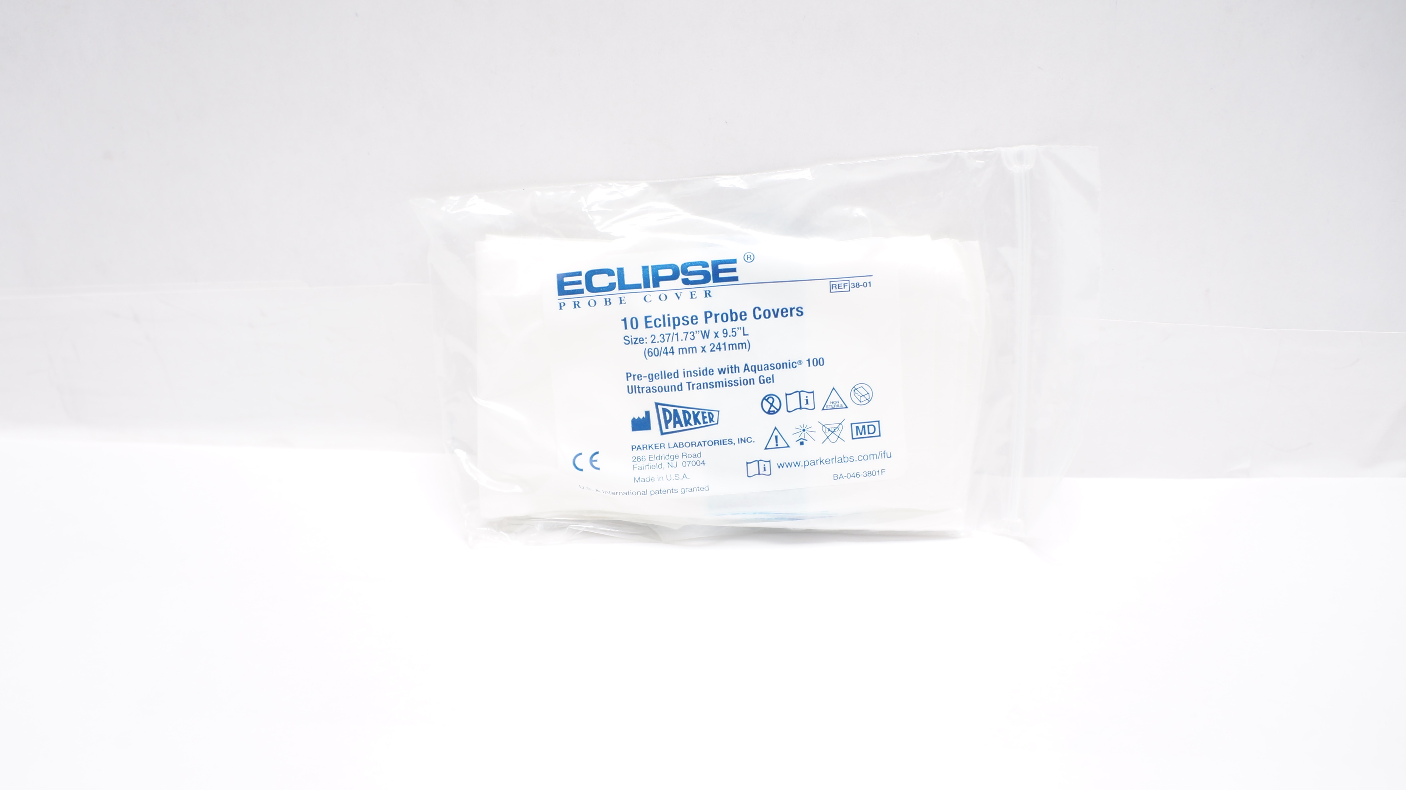 Parker 38-01 Eclipse Probe Covers 2.37/1.75inch x 9.5inch  - Pack of 10