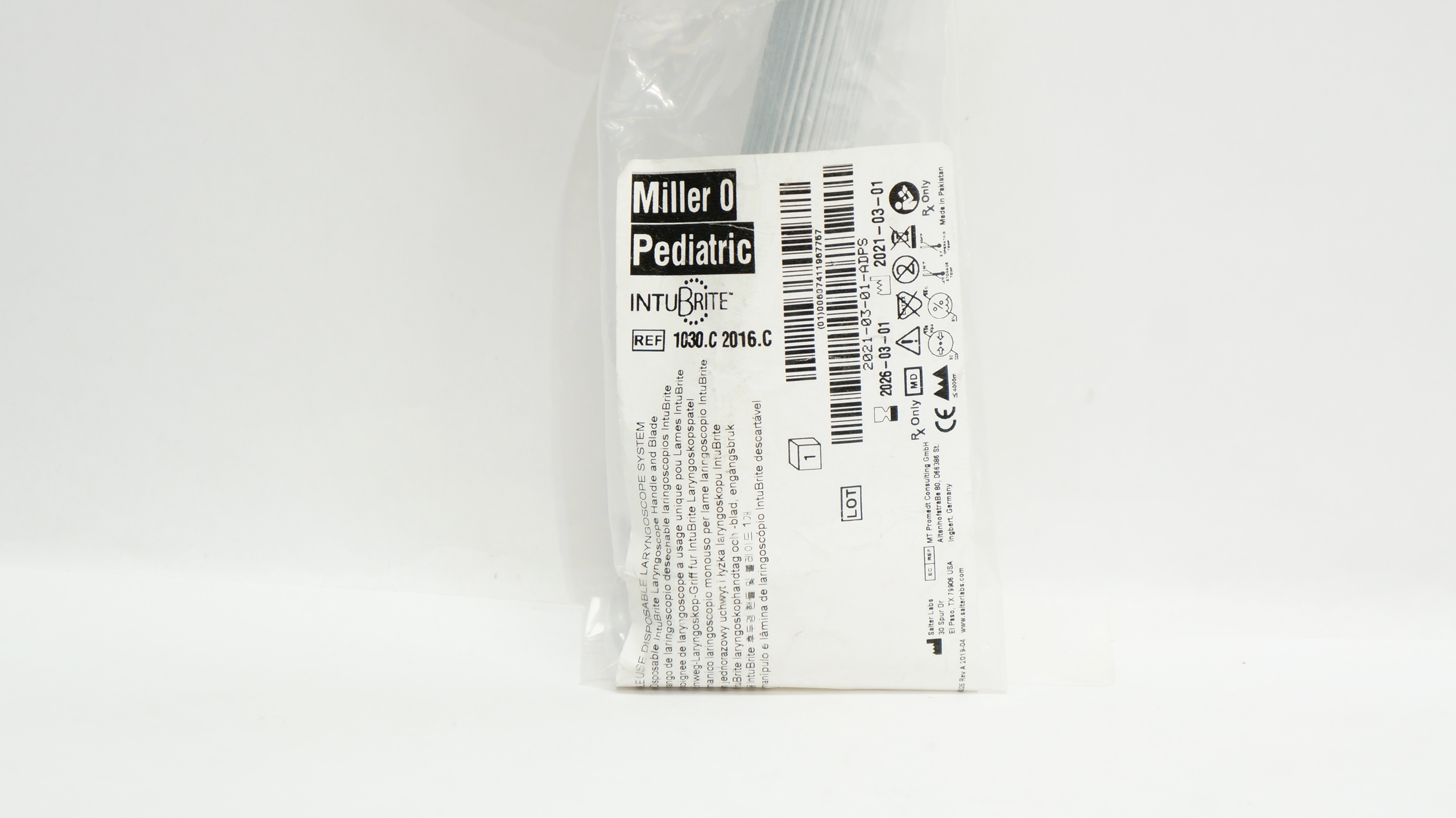 Salter Labs 1030.C2016.C Miller 0/Pediatric Laryngoscope System