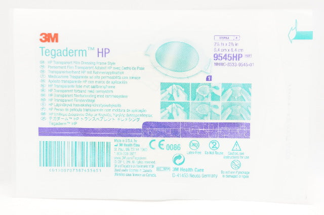 3M 9545HP Tegaderm HP Transparent Film Dressing Frame Style 2-1/8 x 2-1/2inch(x)