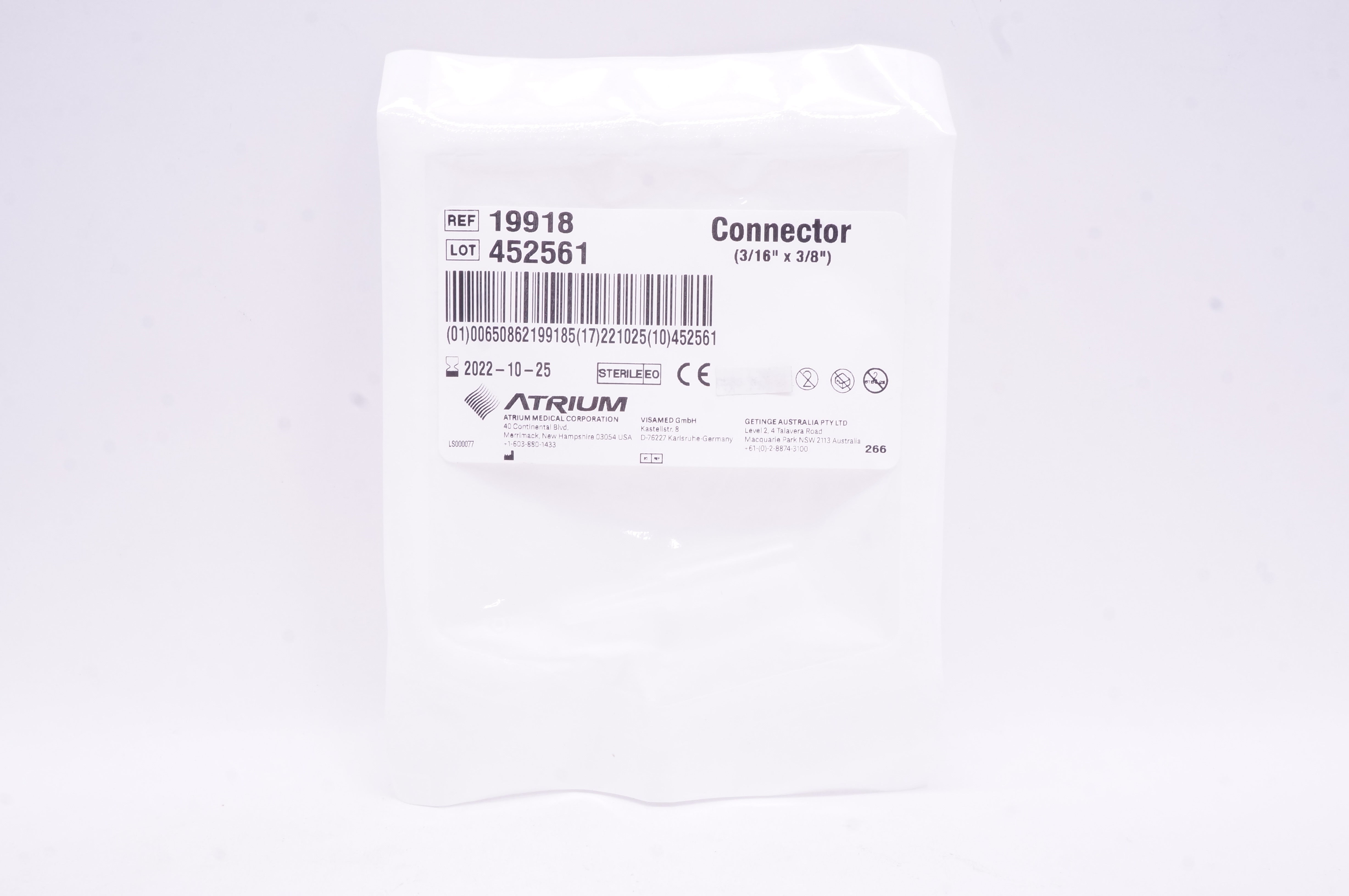 Atrium 19918 Connector 3/16inch x 3/8inch (x)