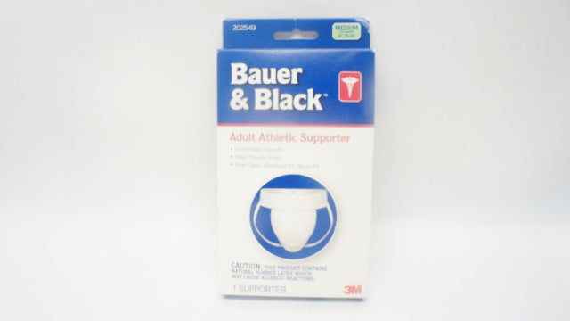 3M 202549 Bauer & Black Adult Athletic Supporter, Medium, 33 - 38inch