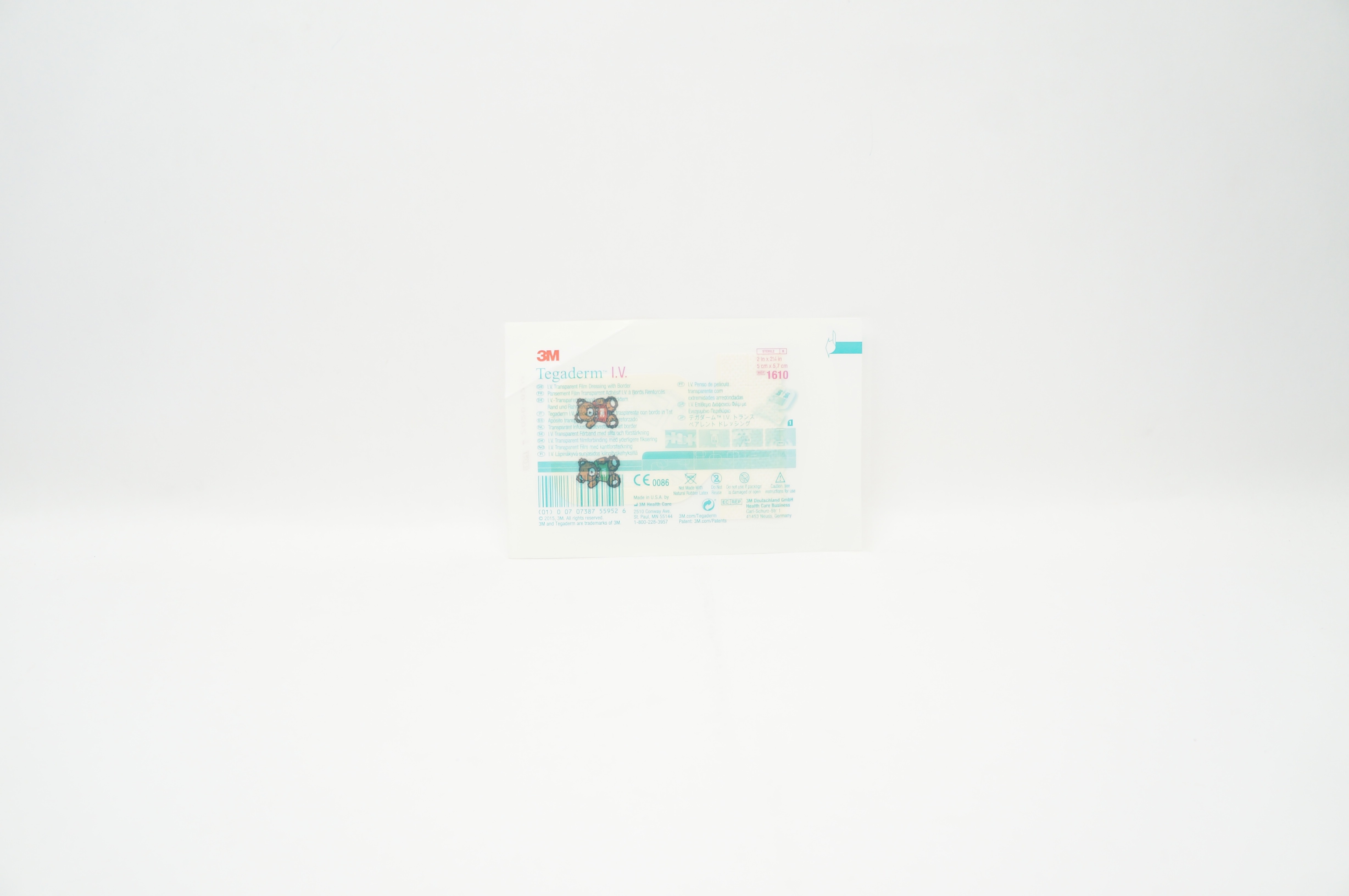3M 1610 Tegaderm I.V. Transparent Film Dressing with Border (x)