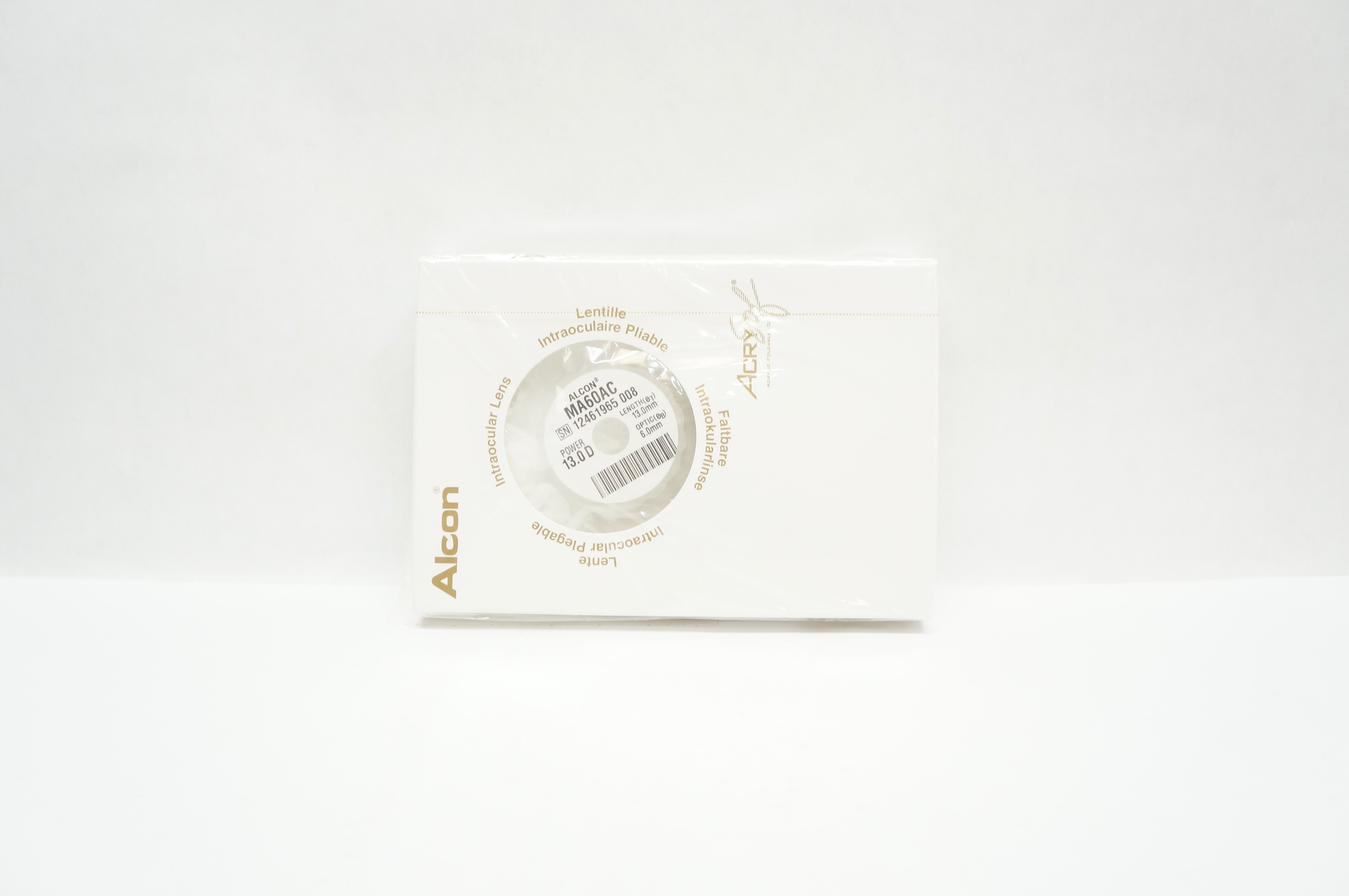 Alcon MA60AC AcrySof Intraocular Lens 16.0D Length 13.0mm Optic 6.0mm (x)