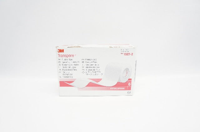 3M 1527-2 Transpore Hypoallergenic Surgical Tape 2inch x 10 yd - Box of 6